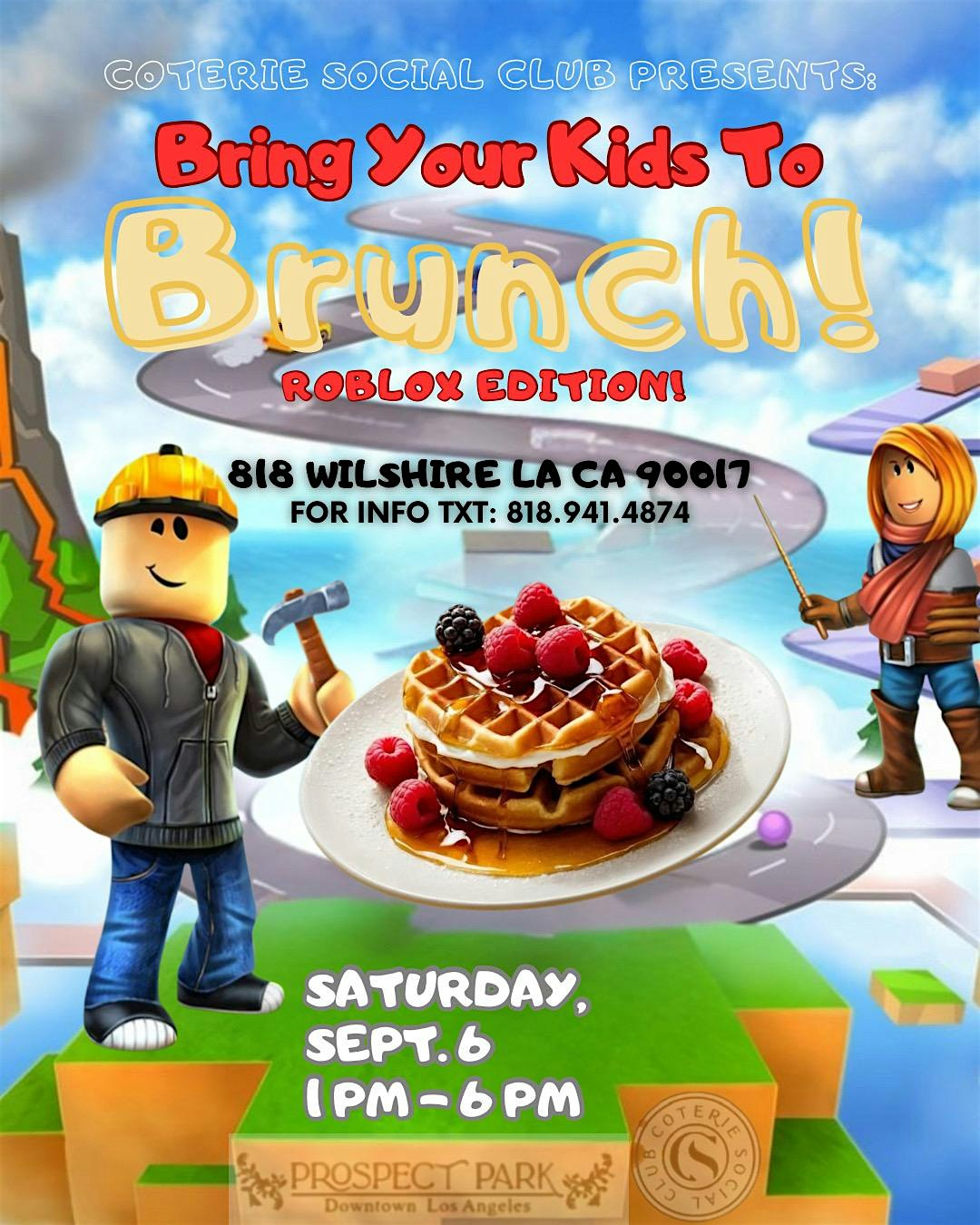 Bring Your Kids to Brunch 1-6pm at Prospect Park DTLA – Los Angeles, CA