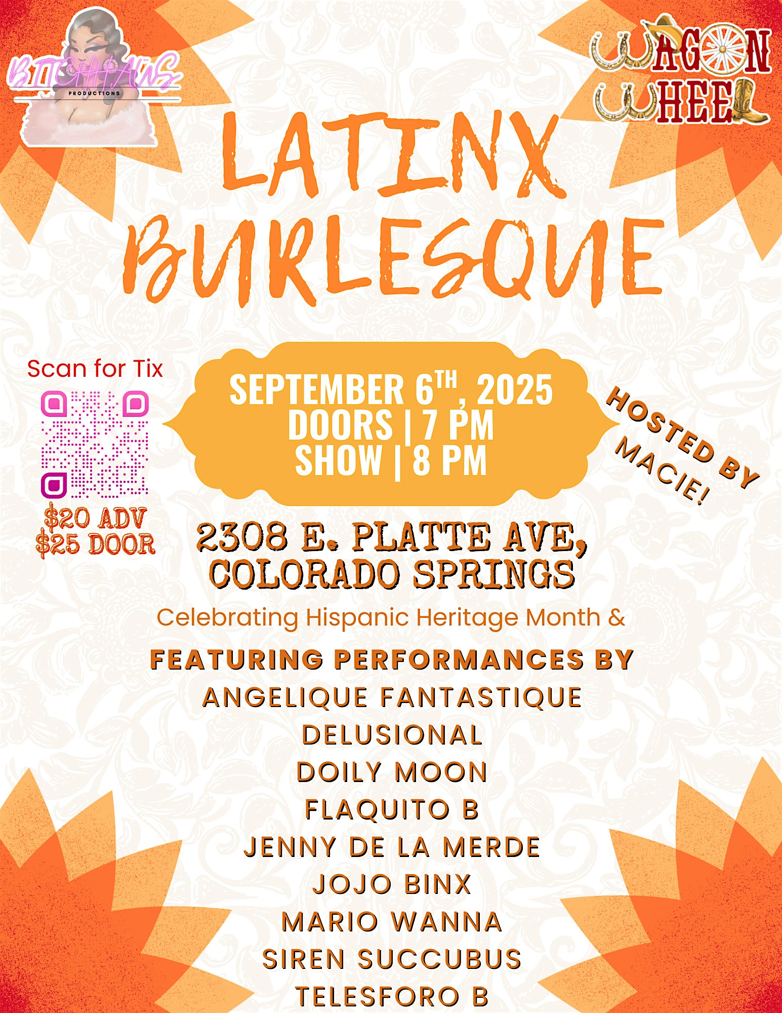 Latinx Burlesque at Wagon Wheel Sports Bar & Concert Hall – Colorado Springs, CO