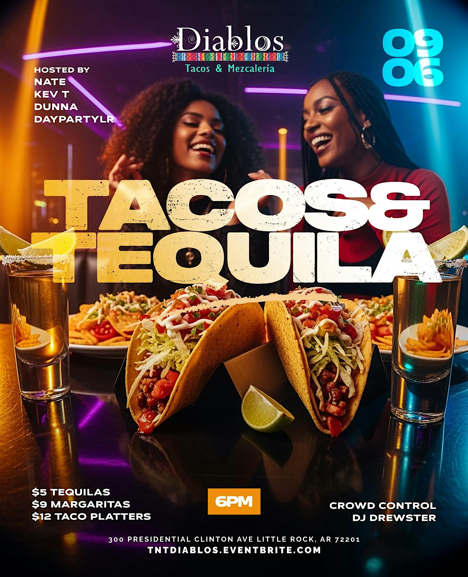 Tacos & Tequila at Diablos Tacos & Mezcalería – Little Rock, AR