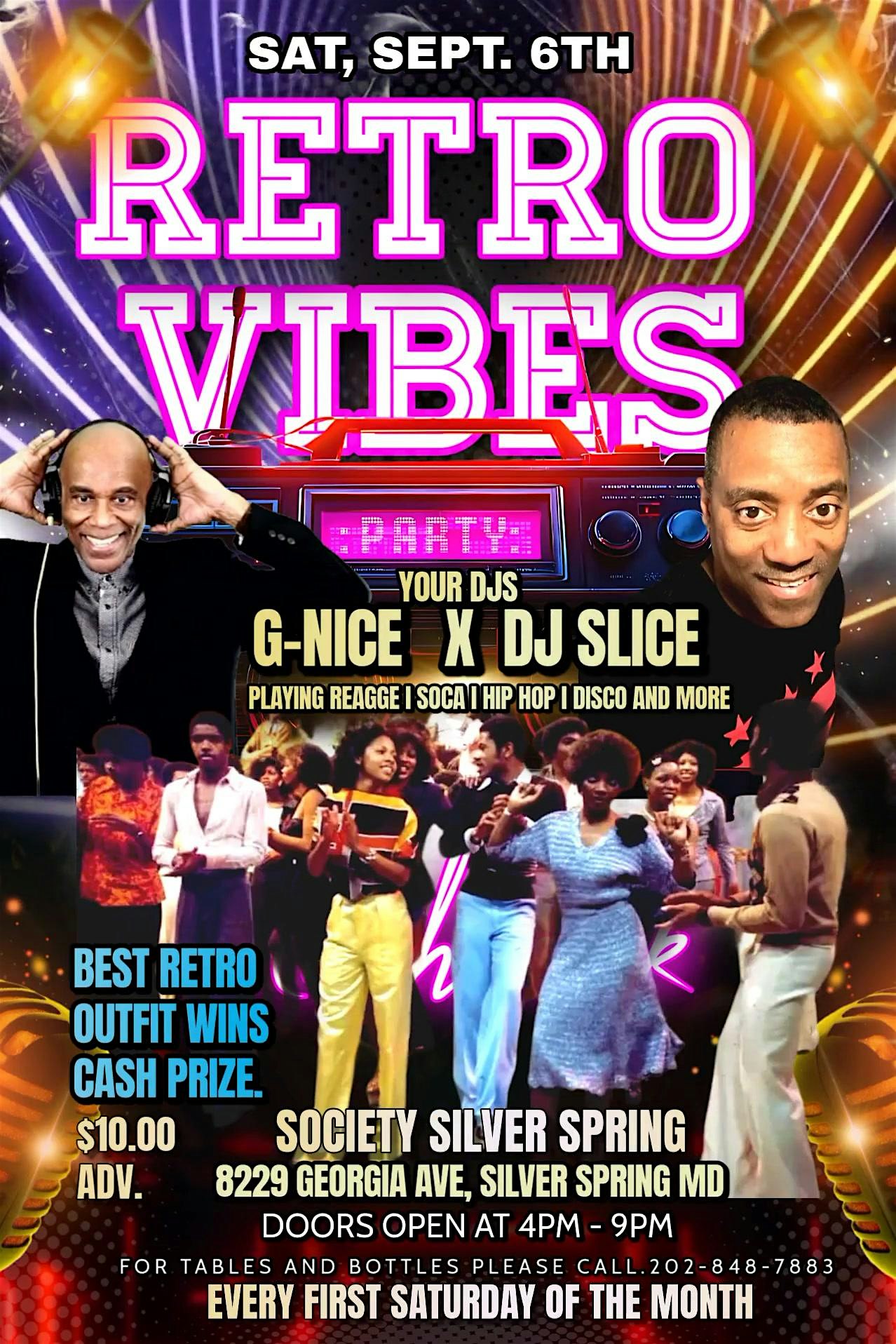 ** RETRO VIBES ** at The Society Restaurant & Lounge – Silver Spring, MD