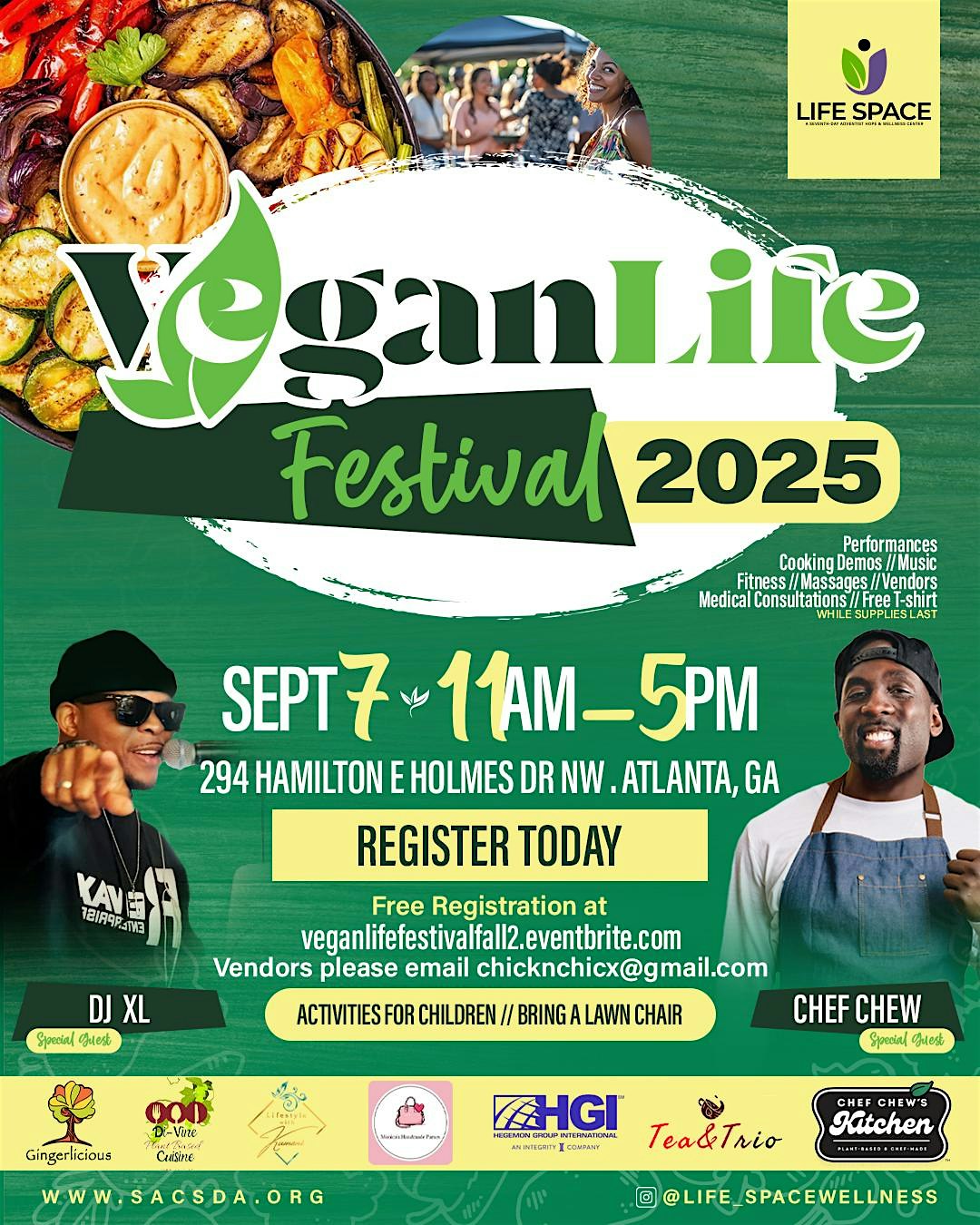 Vegan Life Festival at 294 Hamilton E Holmes Dr NW – Atlanta, GA