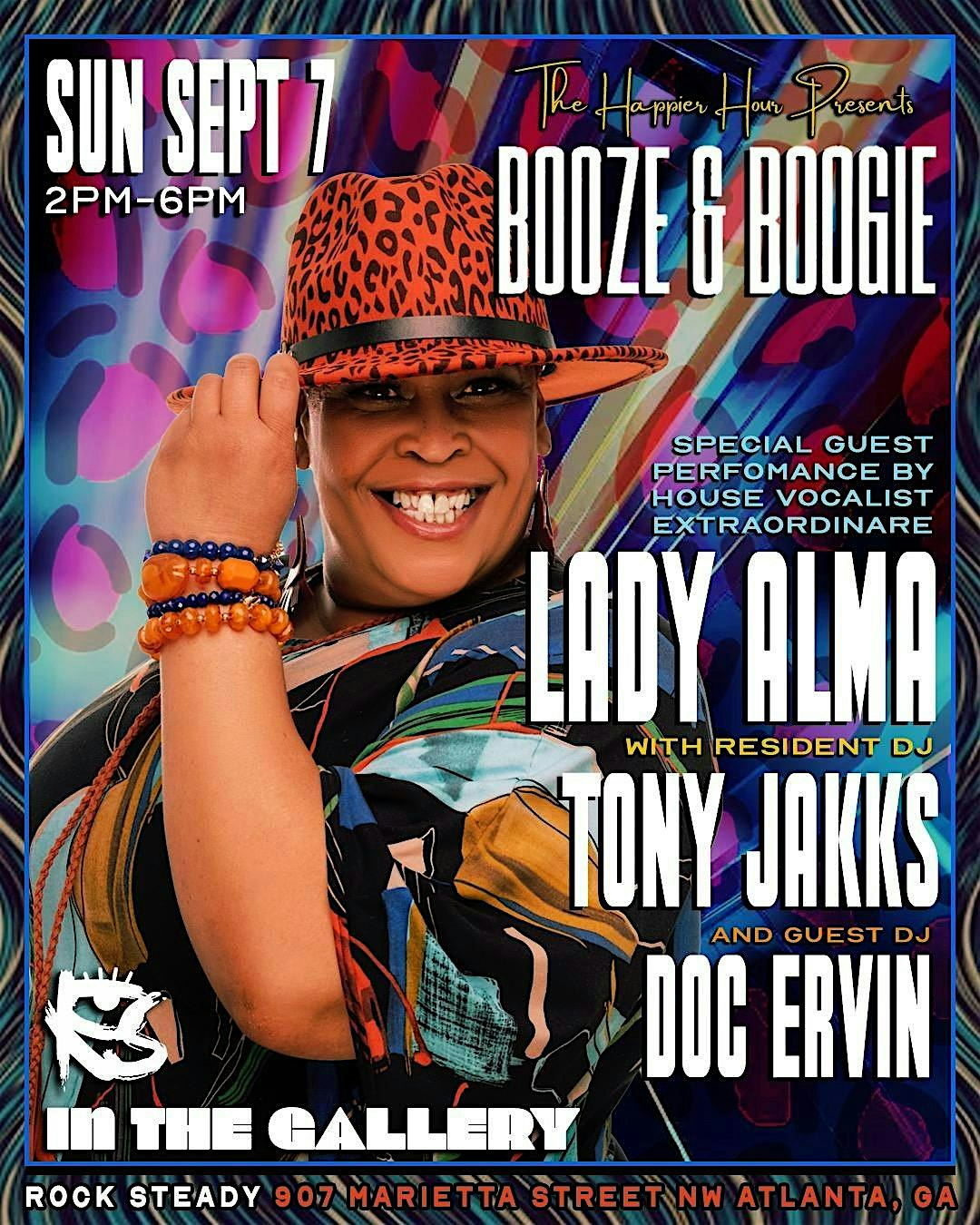 LIVE performance by legendary house vocalist LADY ALMA at Rock Steady – Atlanta – Atlanta, GA