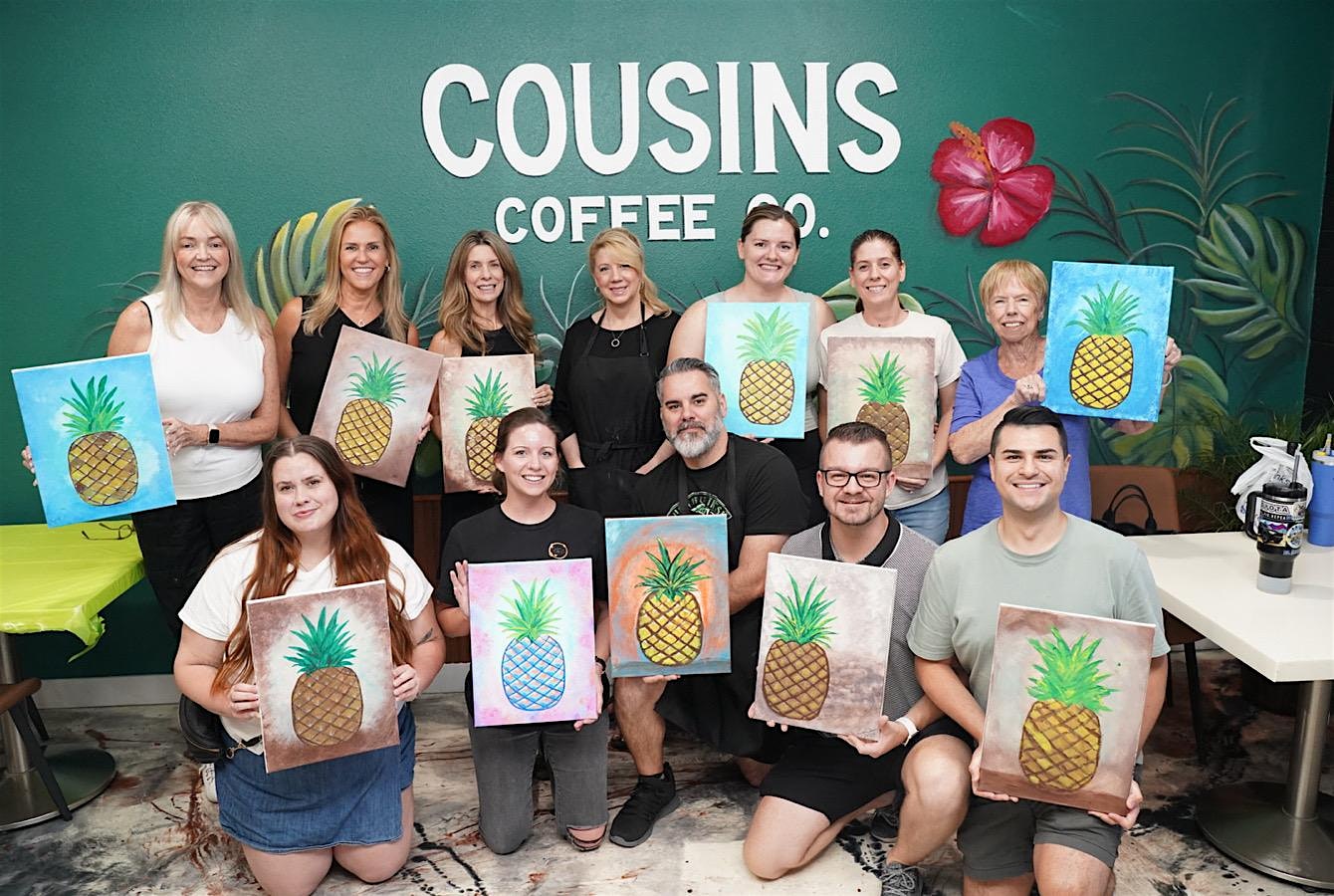 Sip & Paint Sunday with The Cousins at Cousins Coffee Co. – Peoria, AZ