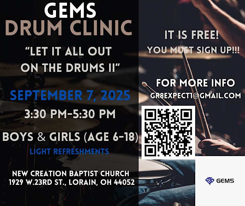 Great Expectation Music Students presents “Let it all Out on the Drums II” at 1929 W 23rd St – Lorain, OH