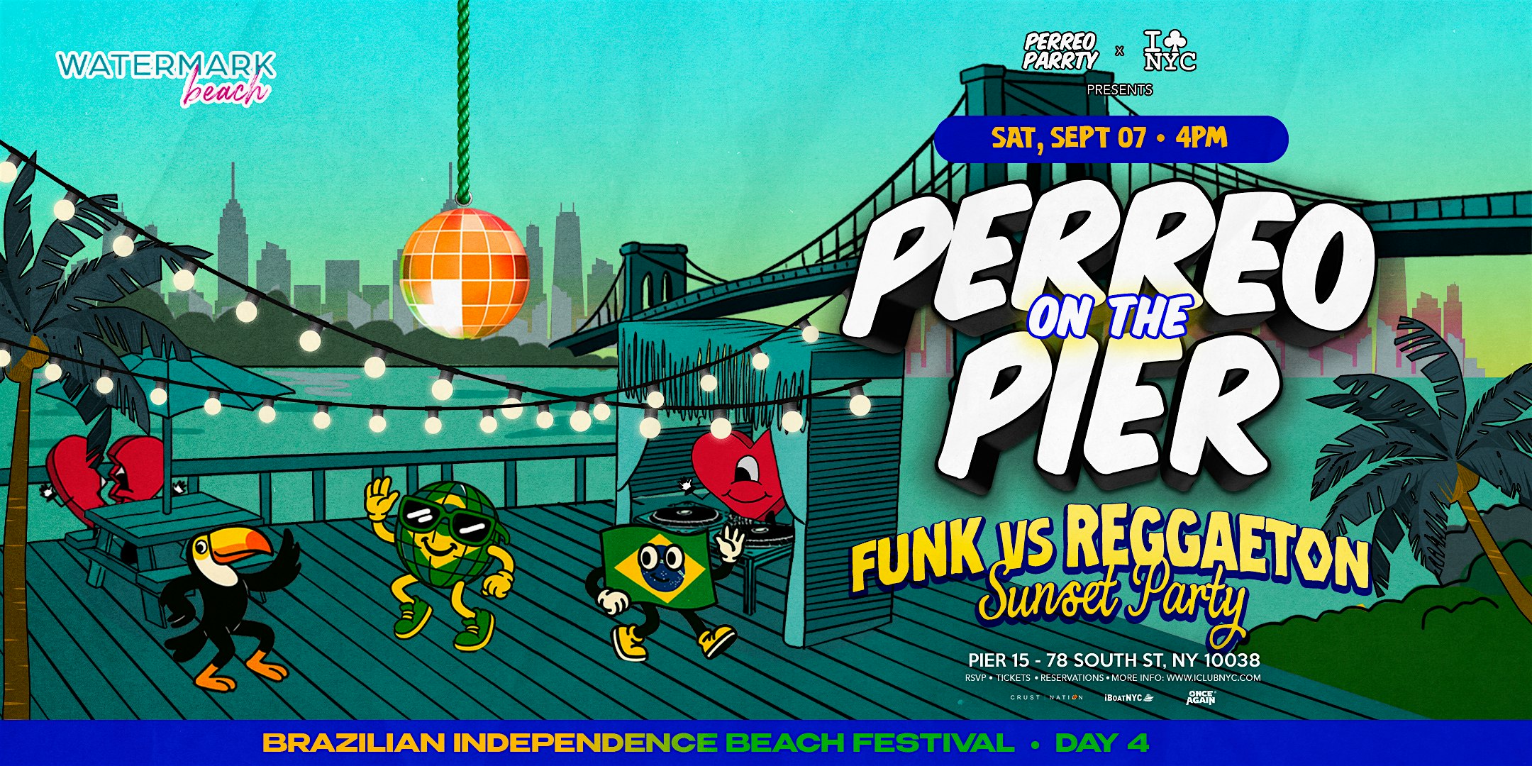 09/07 FUNK V.S. REGGAETON |BRAZILIAN INDEPENDENCE BEACH FESTIVAL @WATERMARK at Watermark – New York, NY