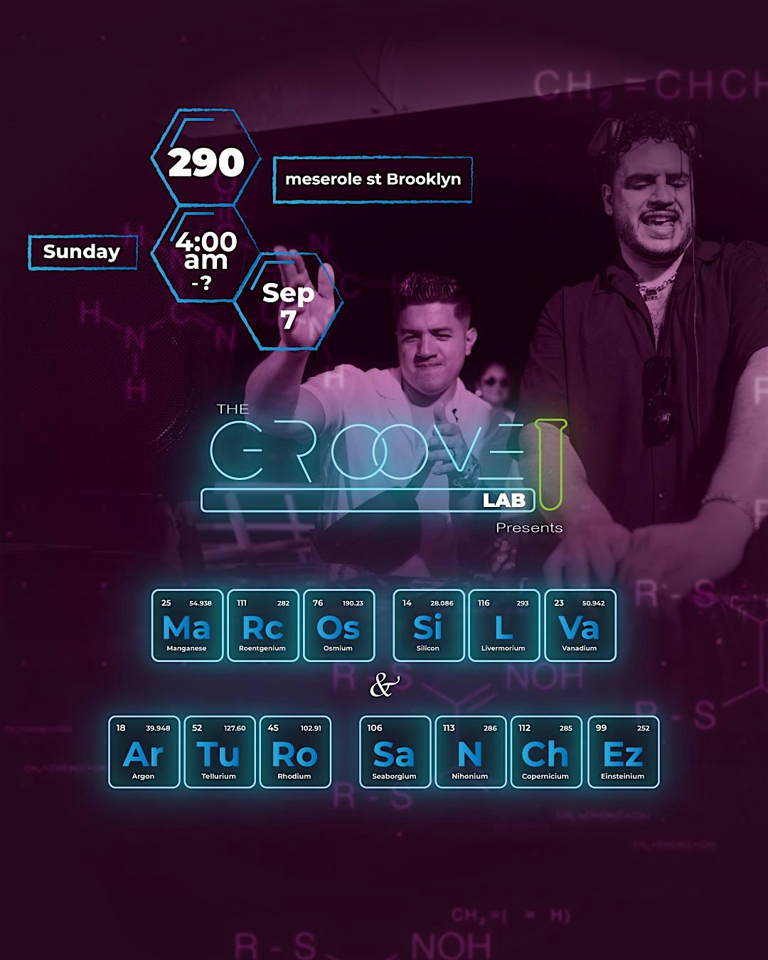 The Groove Lab Sunday Morning | Marcos Silva | Arturo Sanchez at 290 Meserole St – Brooklyn, NY