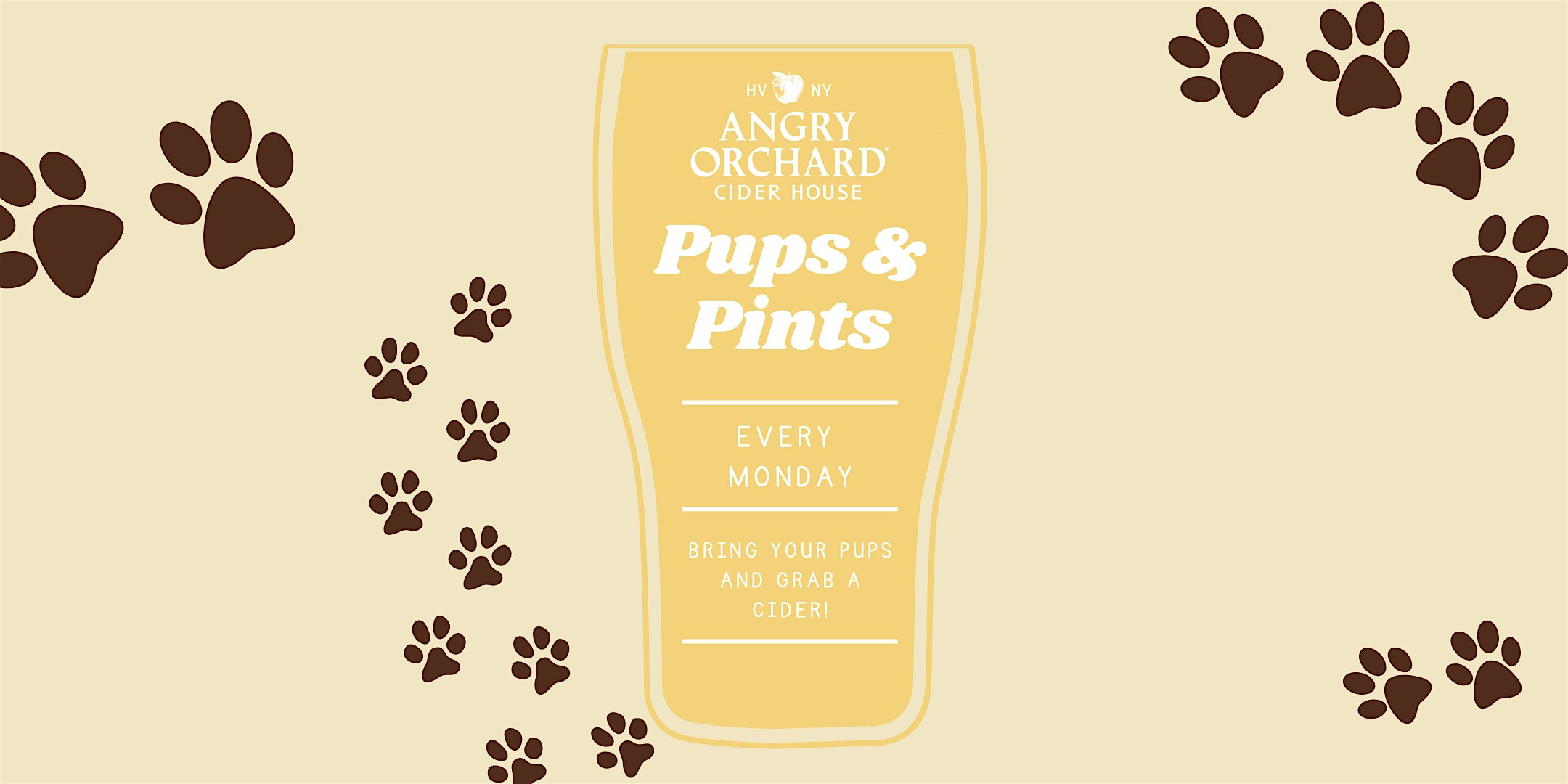 Pups & Pints Night at Angry Orchard Cider House – Walden, NY