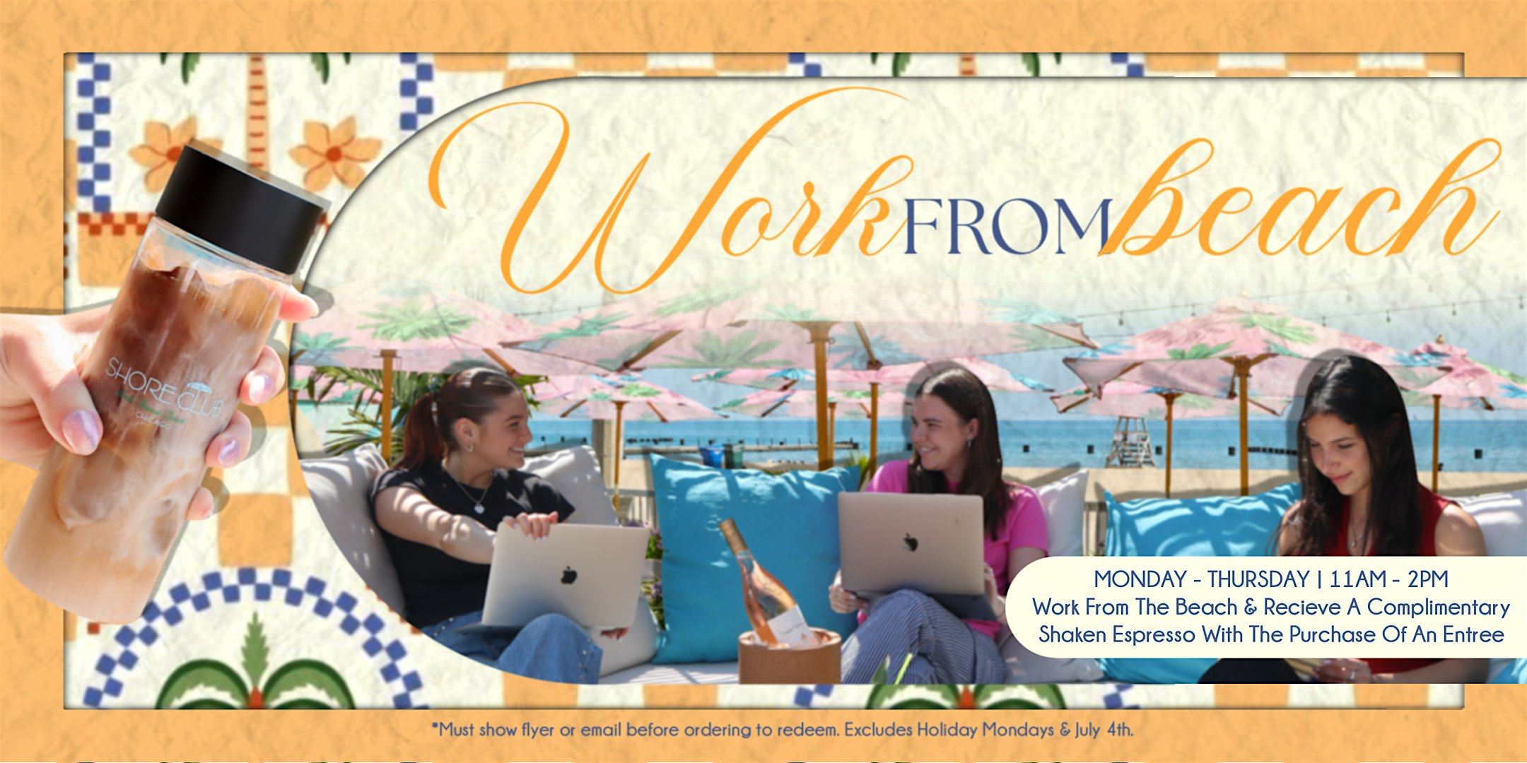 Work From Beach at Shore Club Chicago! at Shore Club – Chicago, IL