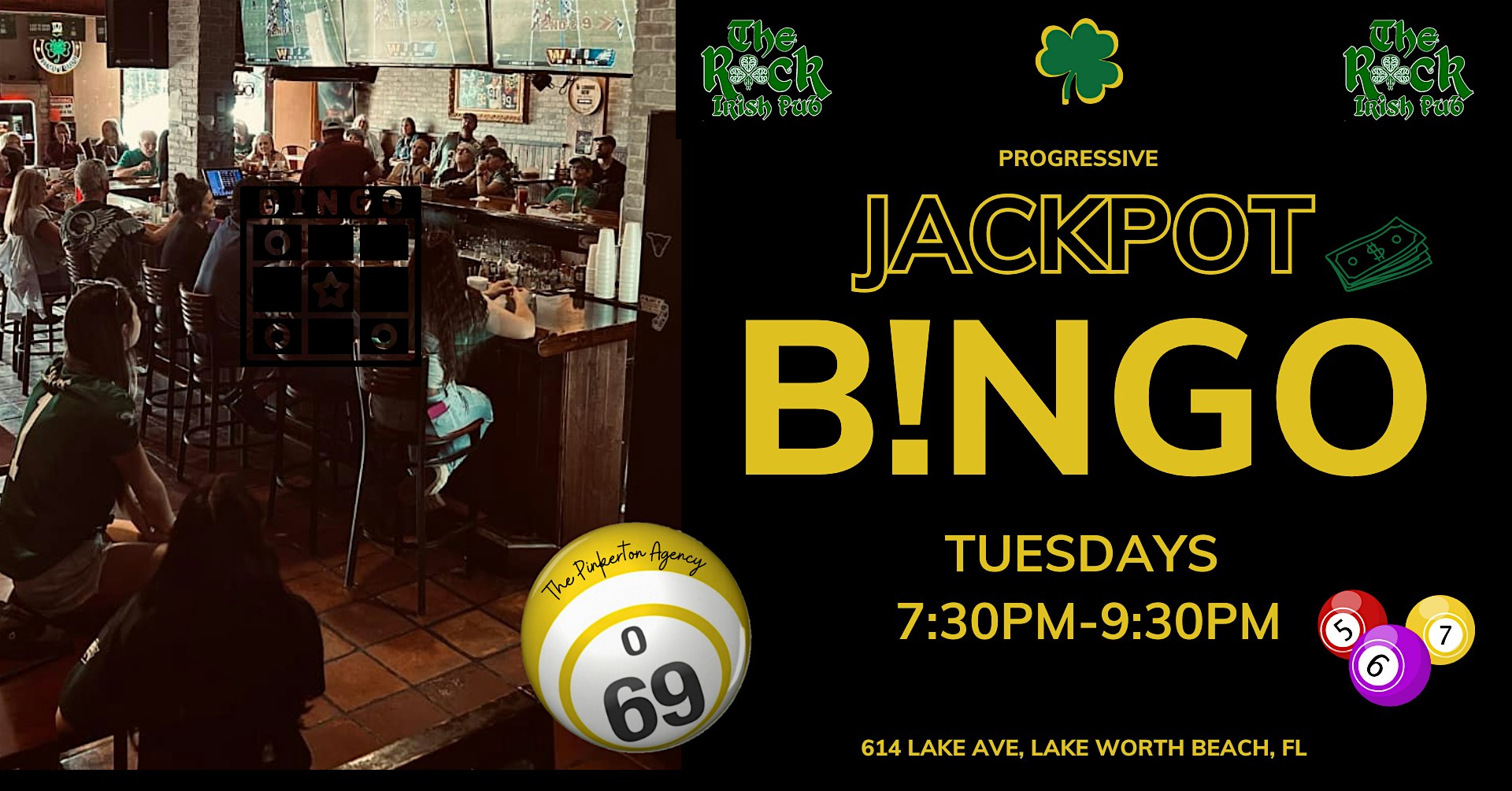 Jackpot Bingo at The Rock Irish Pub at The Rock Irish Pub – Lake Worth Beach, FL