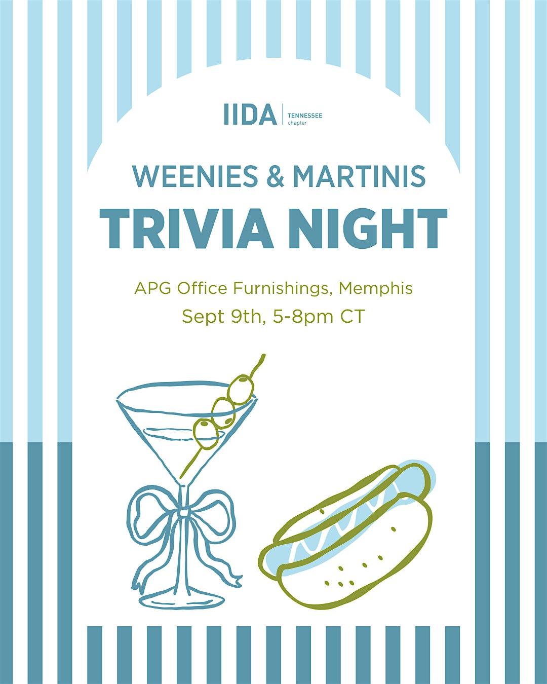 IIDA TN MCC – Weenies and Martinis: Interior Design Trivia Night at APG Office Furnishings – Memphis, TN