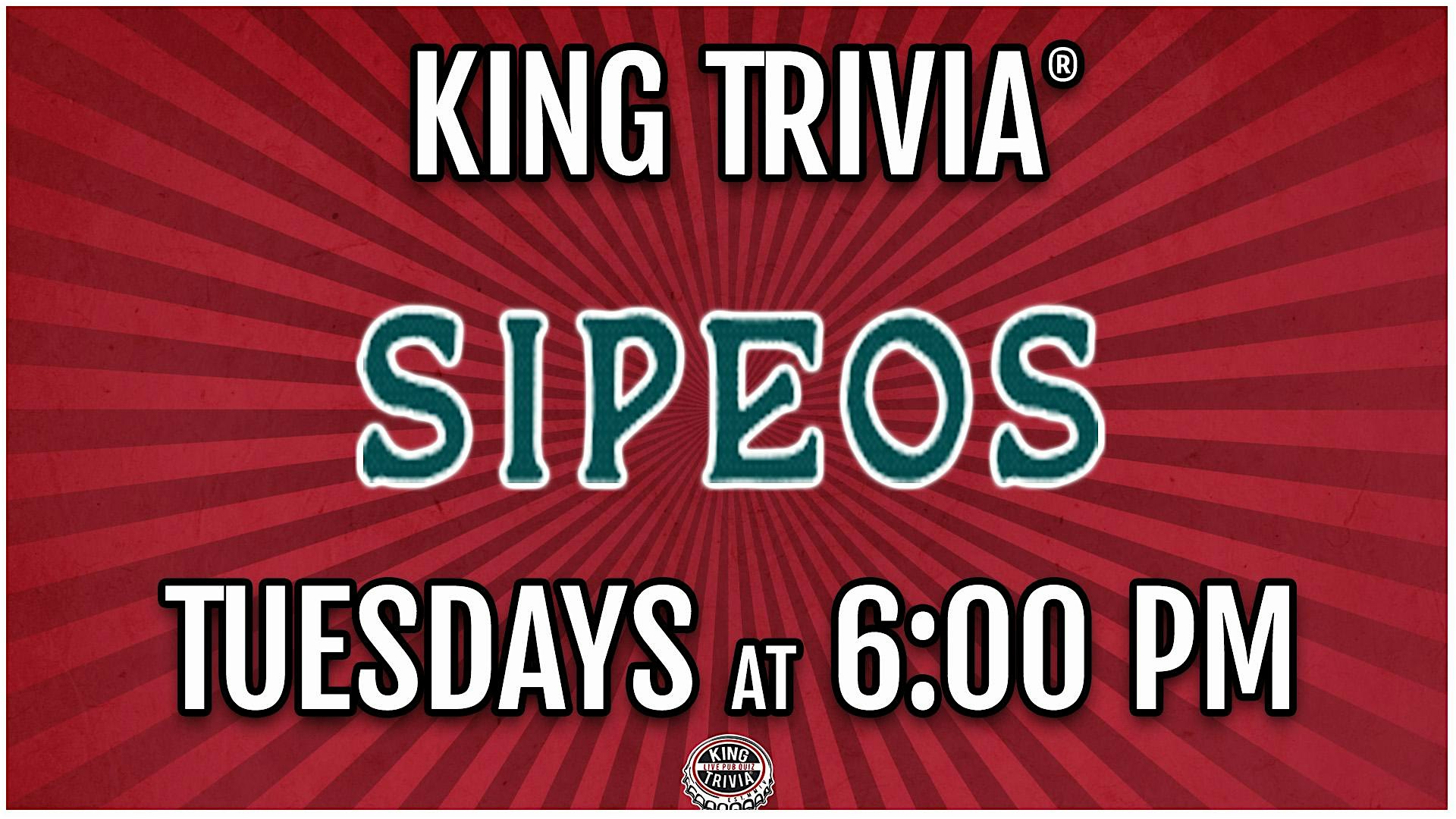 Trivia Night at Sipeos at 126 Broadway Ln – Walnut Creek, CA
