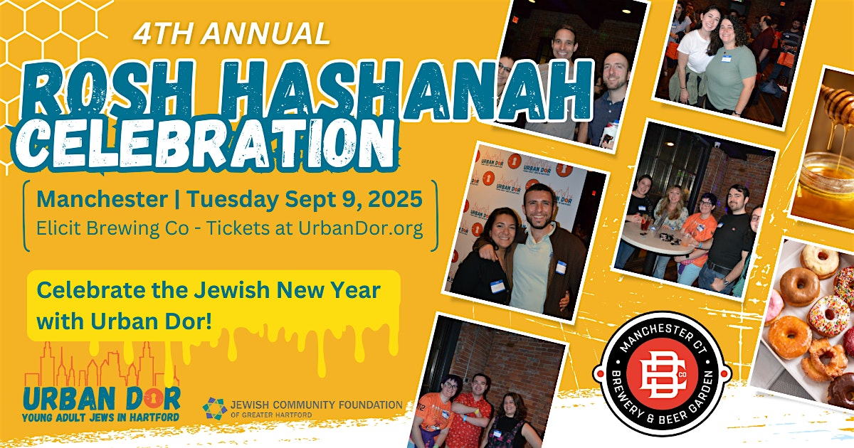 Rosh Hashanah Celebration – ages 21 to 39 – Manchester, CT at Elicit Brewing Co – Manchester – Manchester, CT