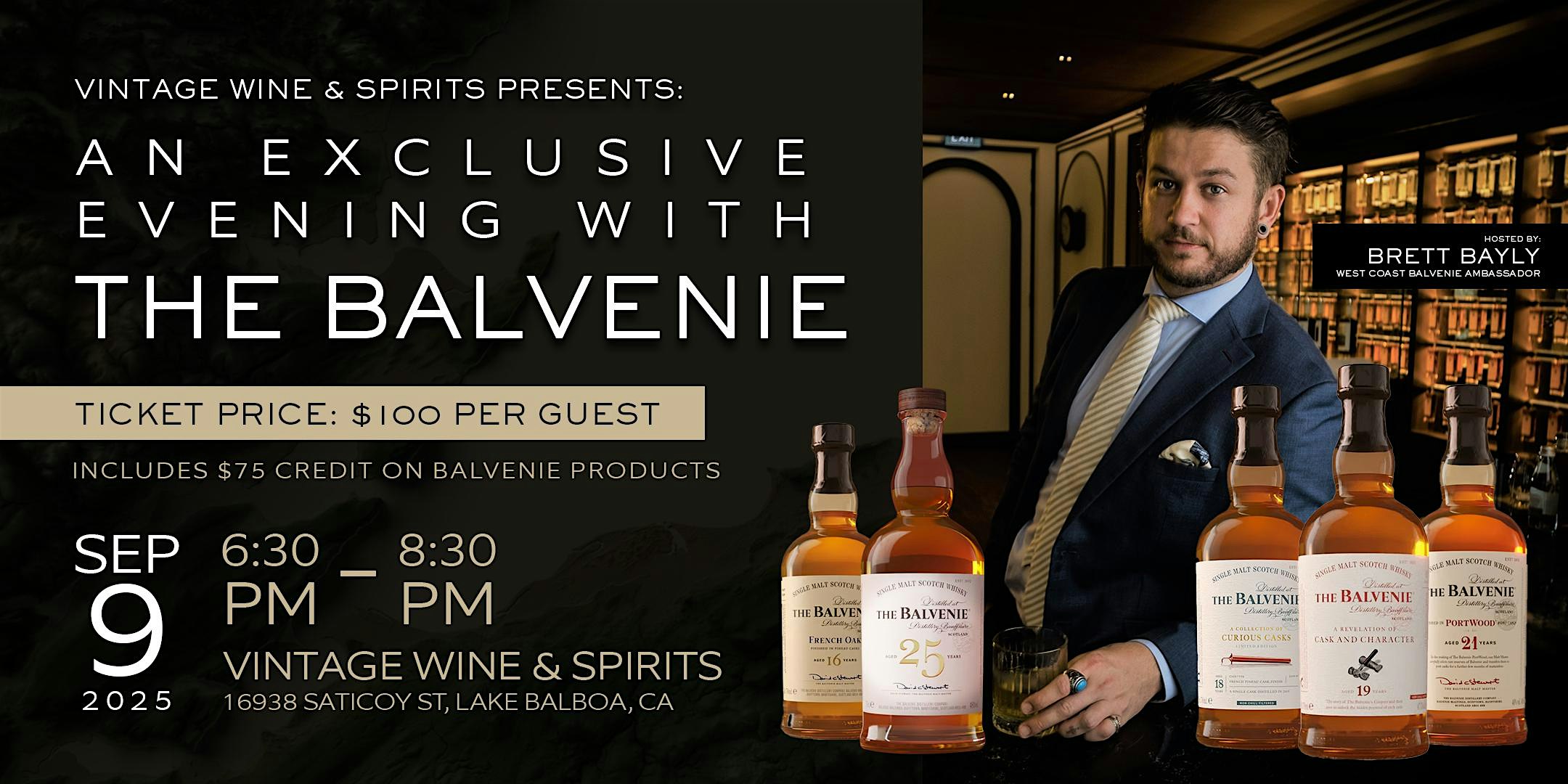 An Exclusive Evening with The Balvenie at Vintage Wine and Spirits at Vintage Wine & Spirits – Los Angeles, CA