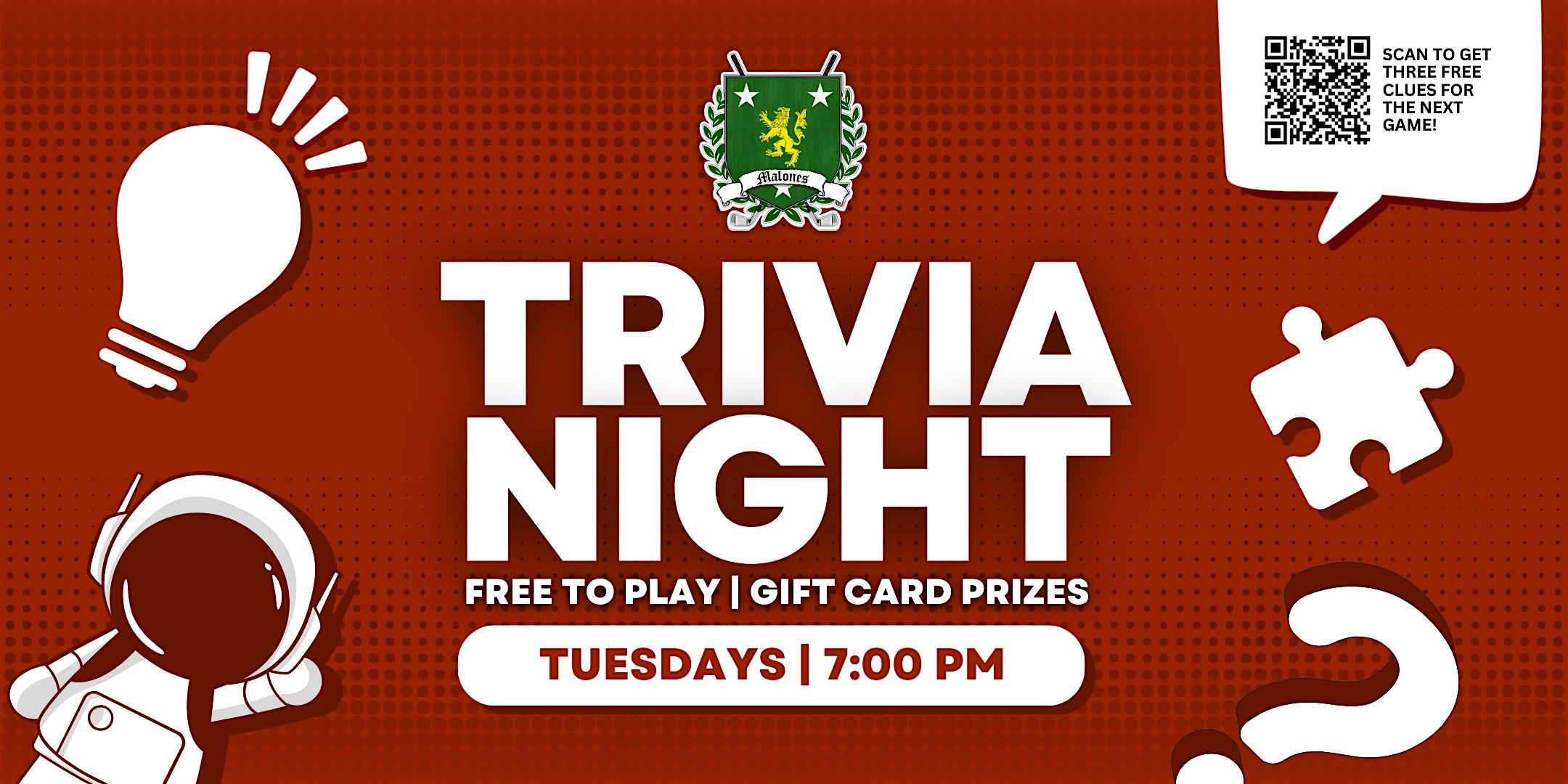 Trivia Night at Malone’s Clubhouse Grill in Arvada at Malone’s Clubhouse Grill – Arvada, CO