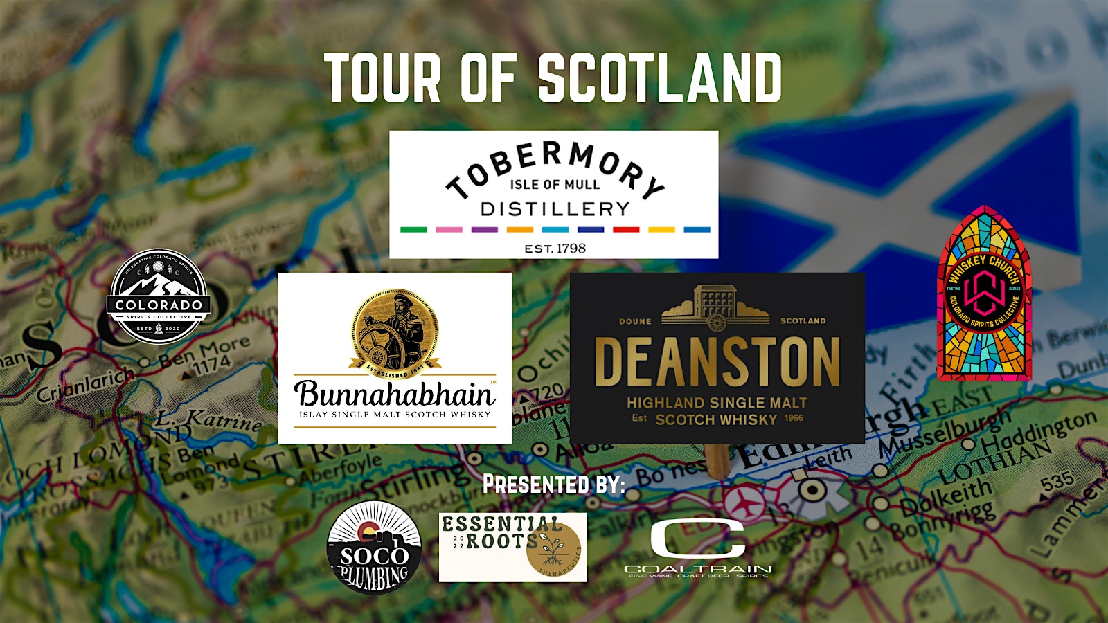 Whiskey Church Tasting Series presents Tour of Scotland at The Carter Payne, South Weber Street, Colorado Springs, CO, USA – Colorado Springs, CO