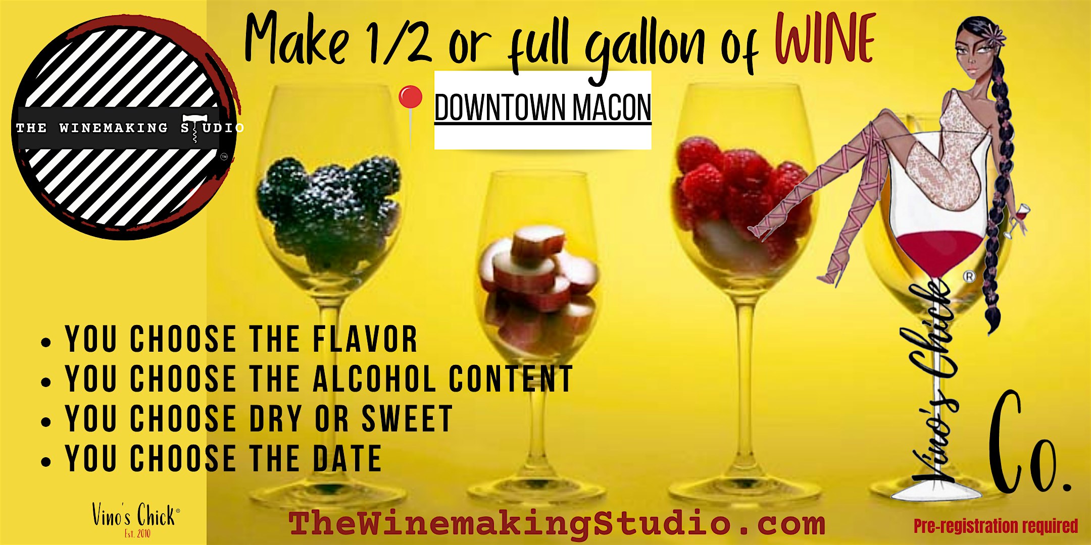 Make 1/2 Gallon of Wine (MACON DOWNTOWN) at The Winemaking Studio – Macon, GA