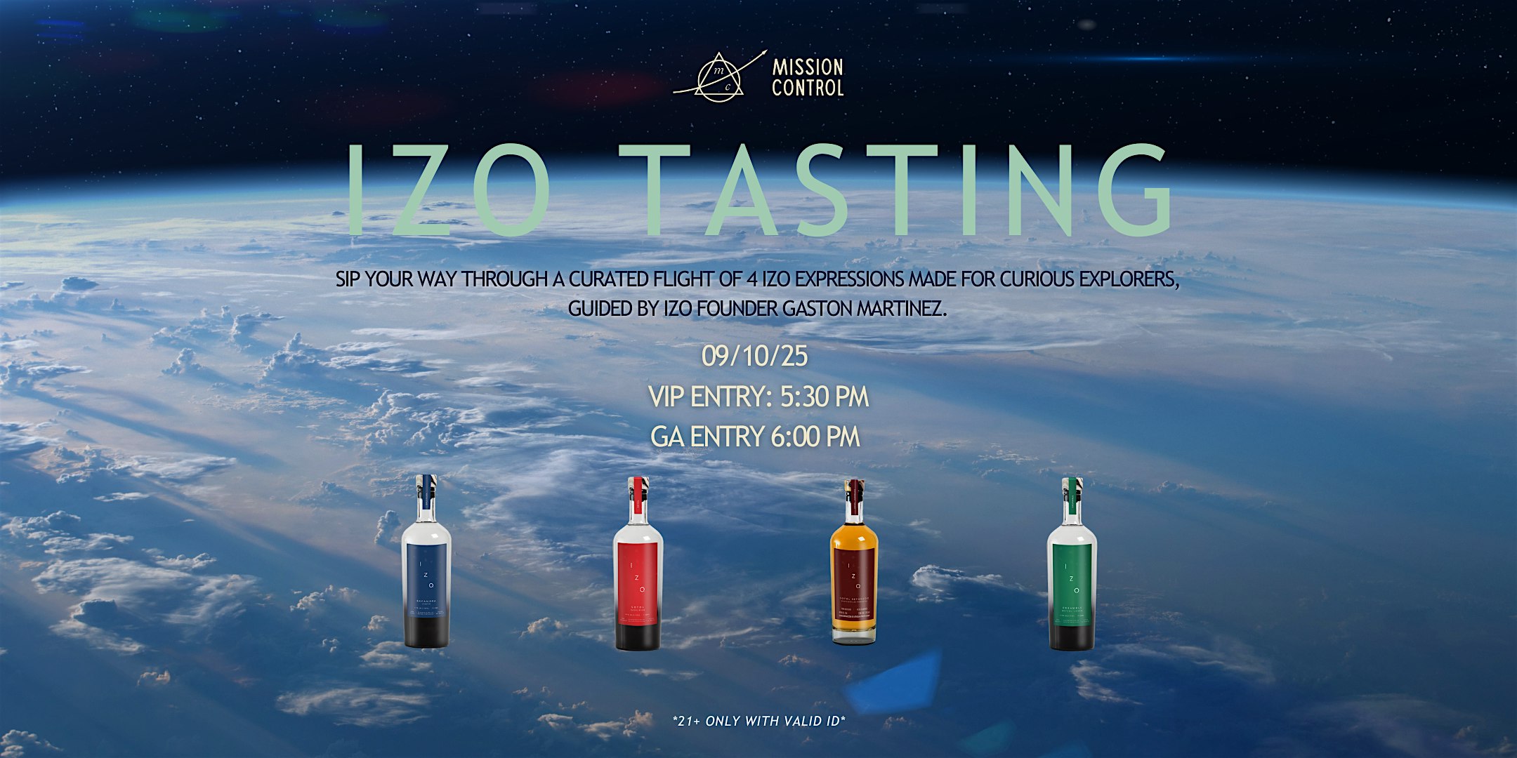 IZO Sotol Tasting at Mission Control – Las Vegas, NV