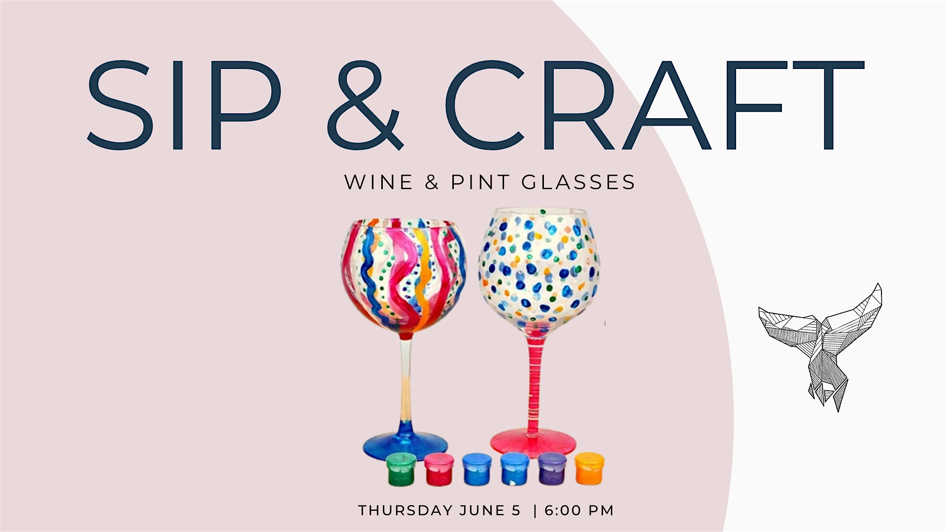 Sip & Craft: Wine + Paint Glass Painting at The Whale :: South Slope – Asheville, NC