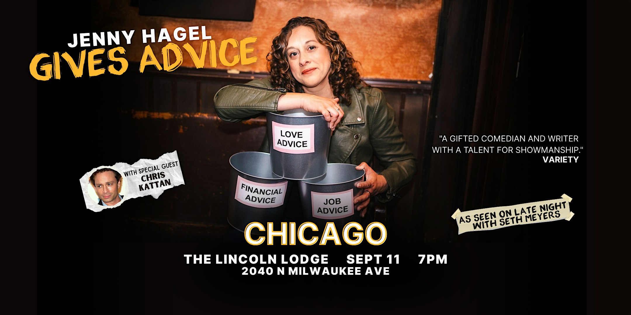 Jenny Hagel Gives Advice at The Lincoln Lodge – Chicago, IL
