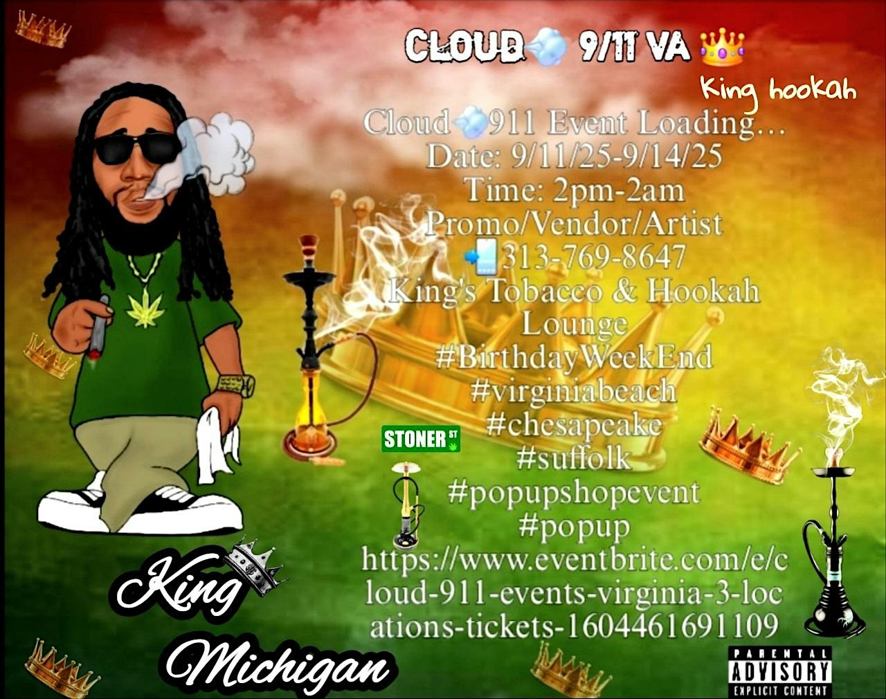 Cloud 9/11 VA Royal Experience (Chesapeake Virginia 1 of 3 Locations) at Kings Hookah and Restaurant – Chesapeake, VA