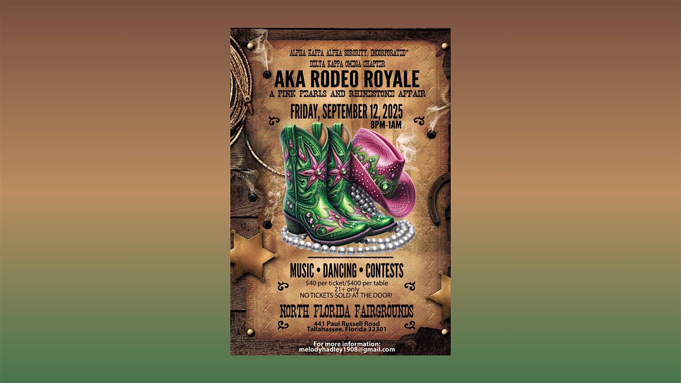 AKA Rodeo Royale: A Pink Pearls and Rhinestone Affair at North Florida Fair – Tallahassee, FL