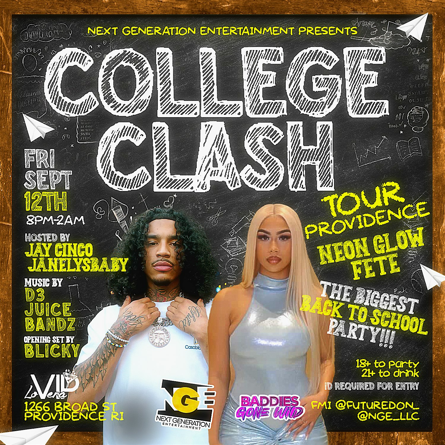 COLLEGE CLASH TOUR ( PVD )HOSTED BY @JANELYSBABY & JAY CINCO at Lo Vera VIP – Providence, RI
