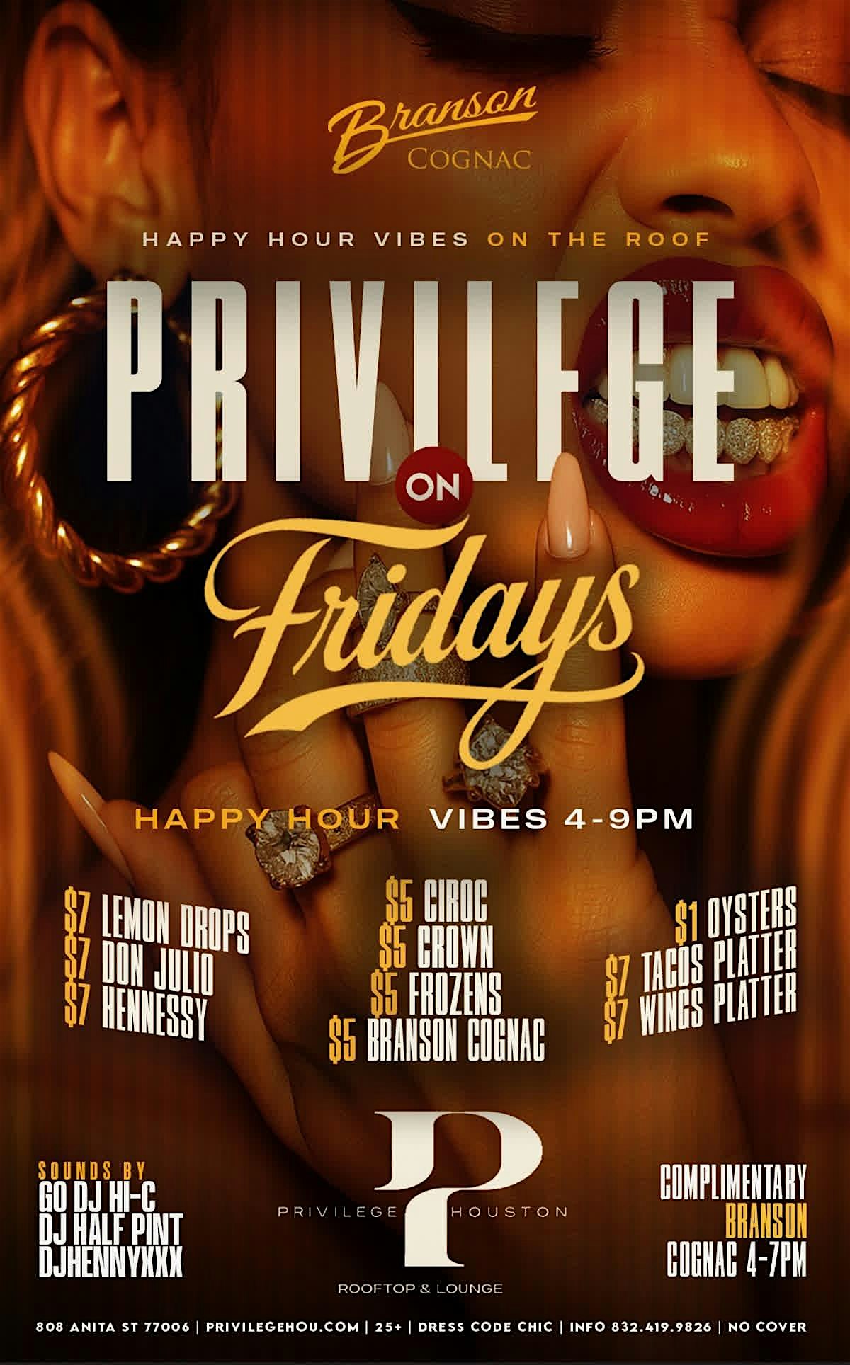 Friday Happy Hour & Adult Rooftop Party at Privilege Rooftop & Lounge – Houston, TX