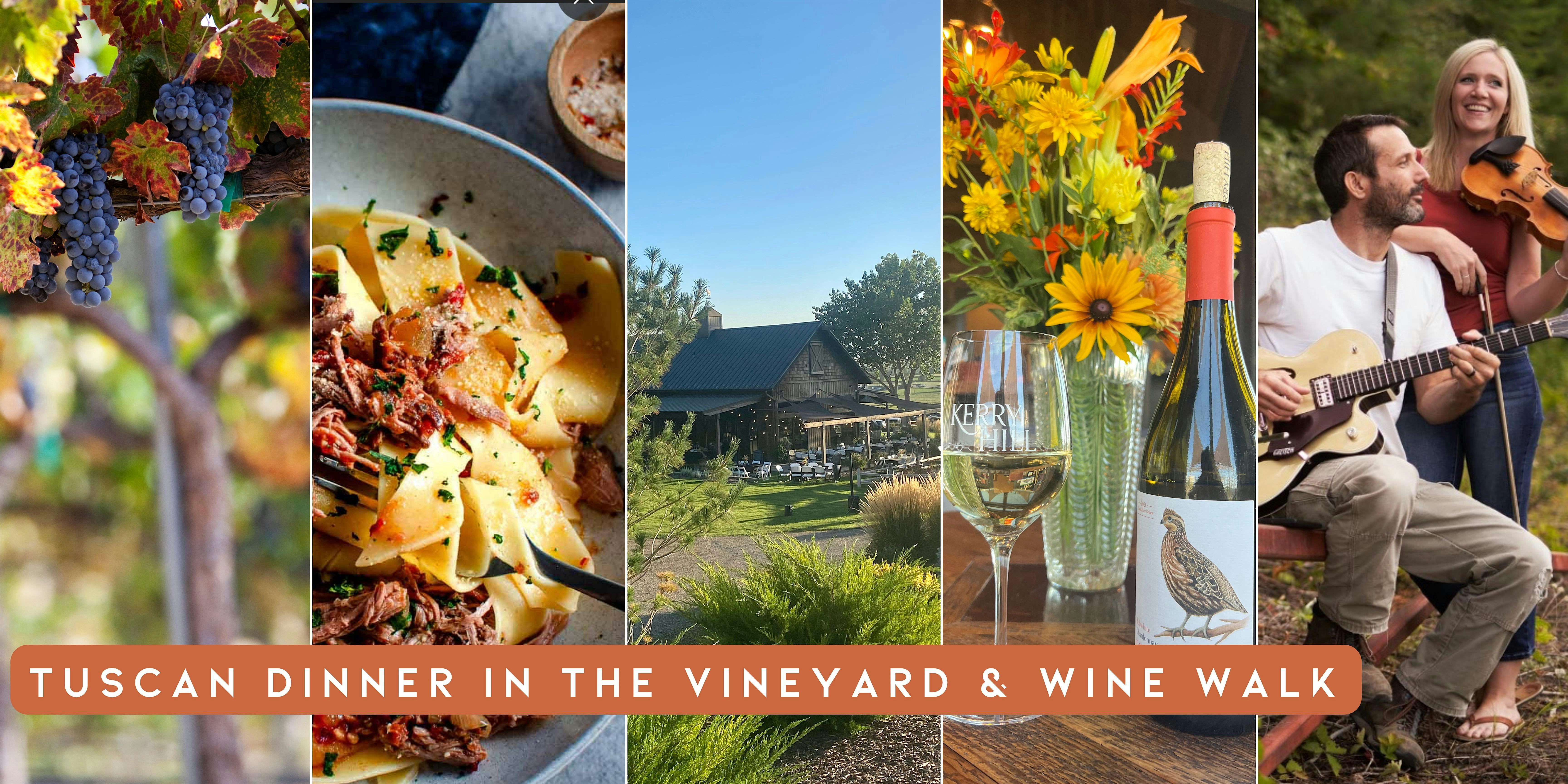 Tuscan Dinner at the Vineyard & Wine Walk at 17264 Kerry Hill Ln – Wilder, ID