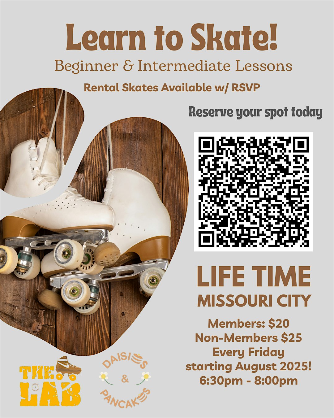 Skate Workshops @ Life Time Fitness every Friday at 6:30 – 8:00pm at Life Time – Missouri City, TX