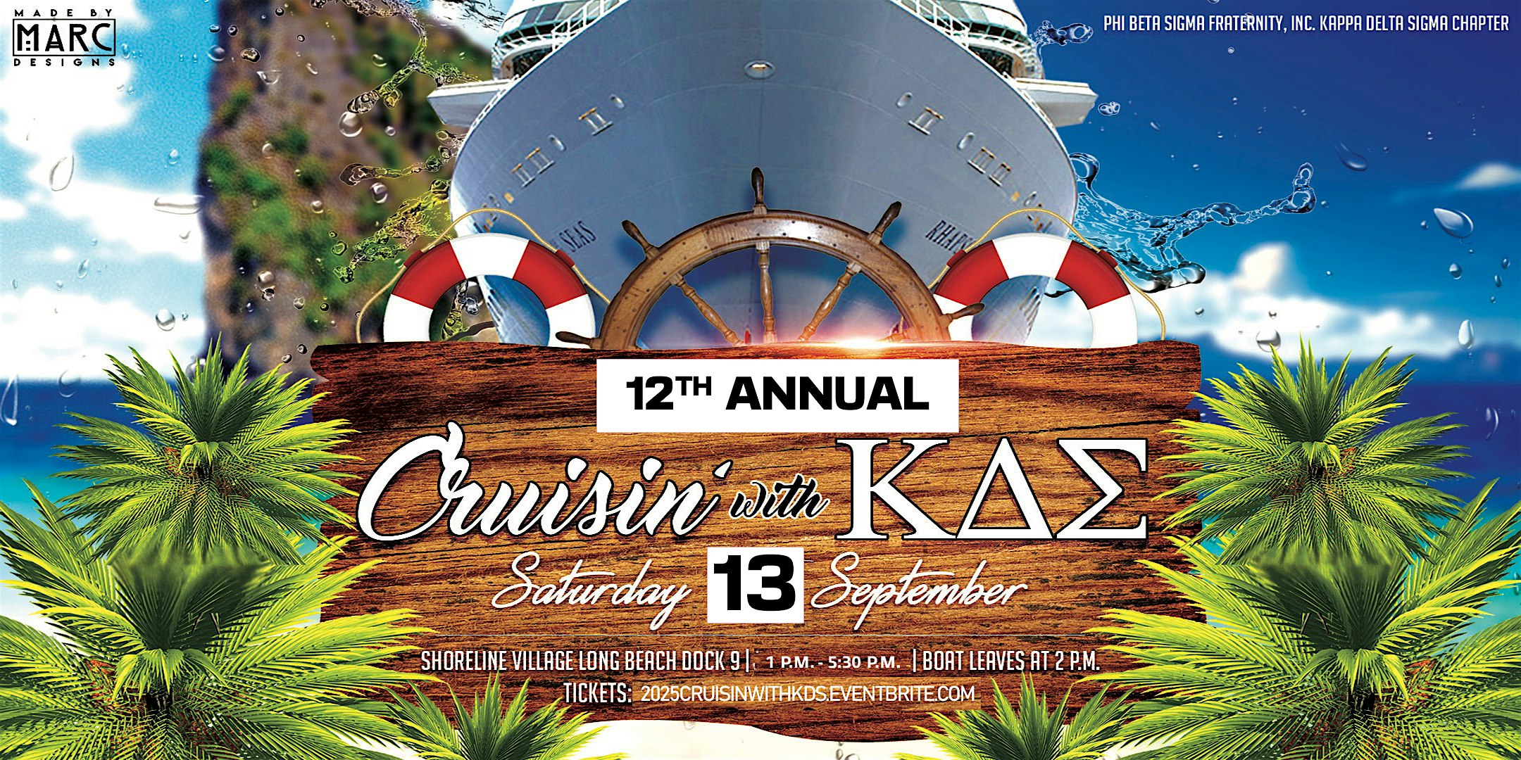 2025 – Cruisin’ with KDS -Long Beach Harbor Party at The Motor Yacht Spirit – Dock 9 – Long Beach, CA
