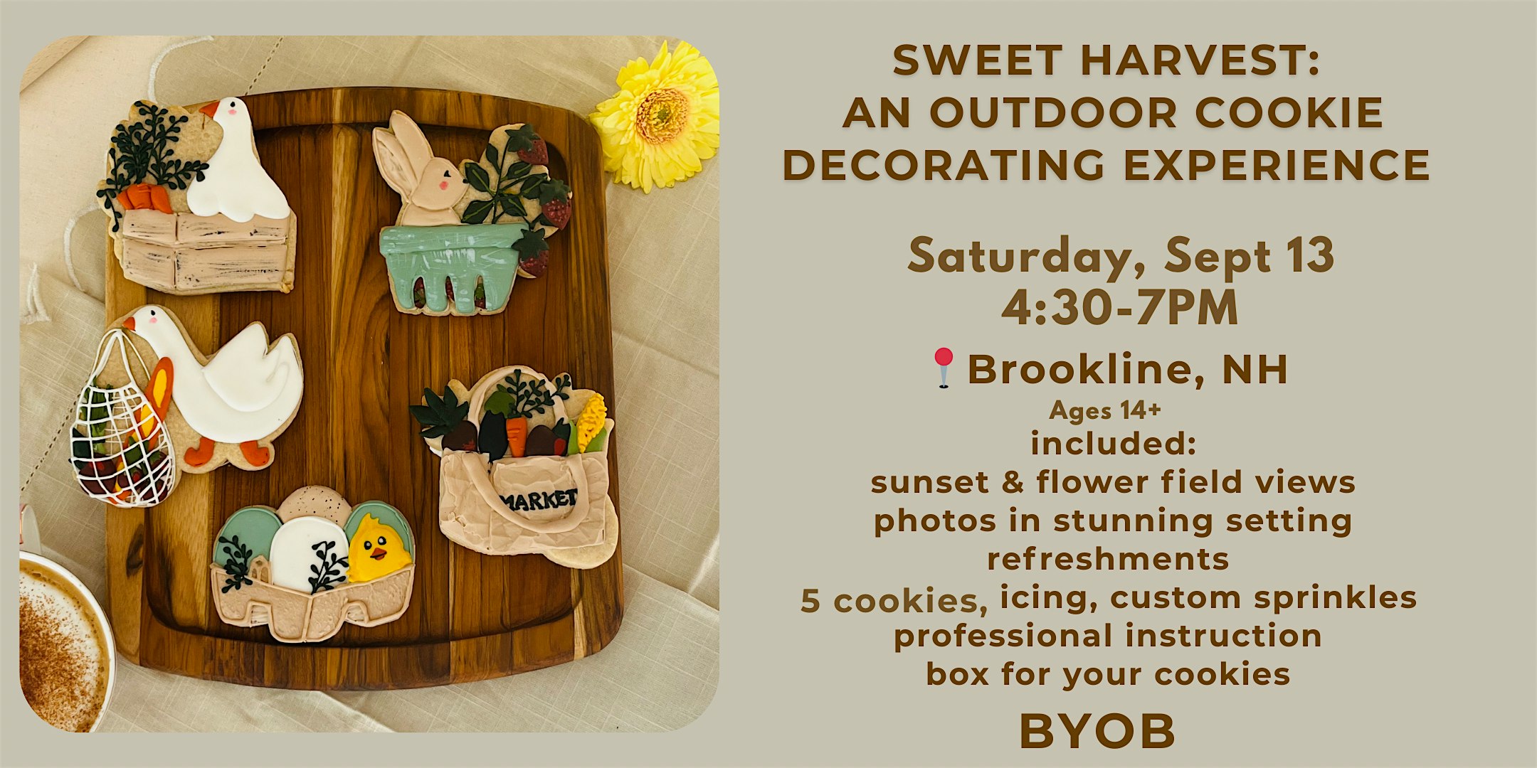 Sweet Harvest Cookie Decorating Workshop at 16 Russell Hill Rd – Brookline, NH