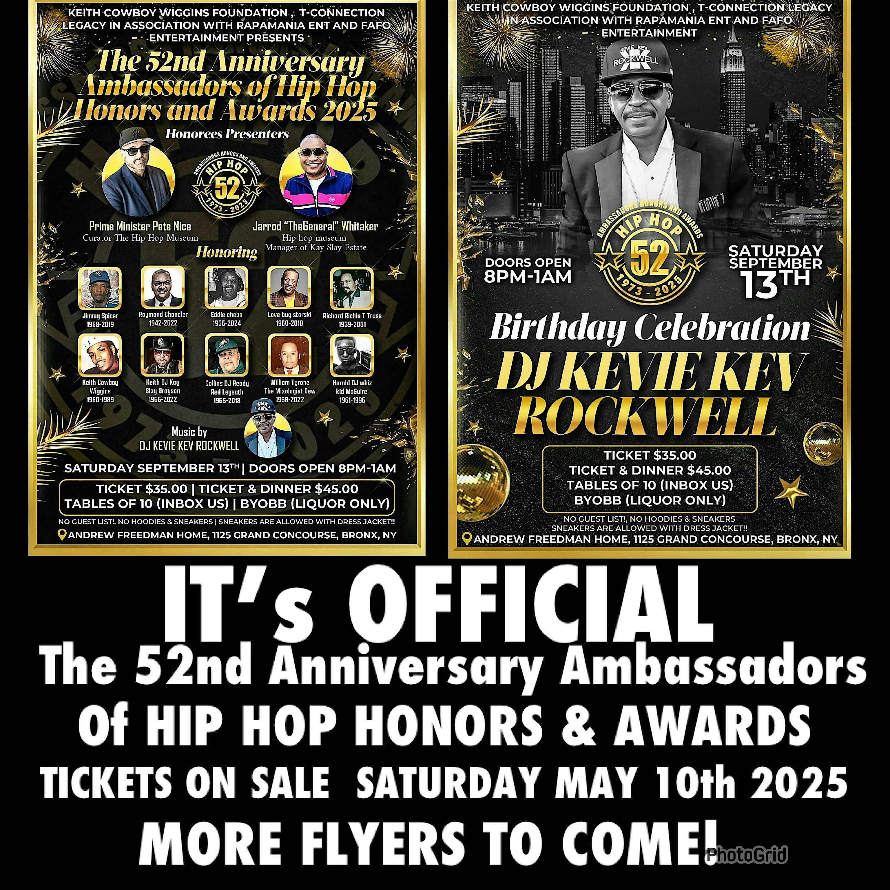 The 52 Anniversary of Hip Hop Ambassadors Honors & Awards at Andrew Freedman Home – The Bronx, NY