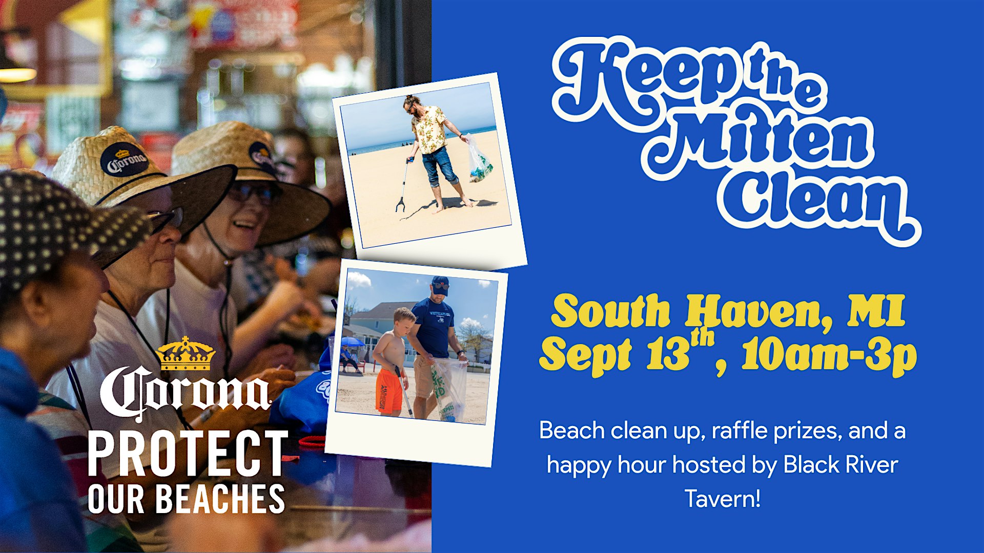 South Haven Beach Clean Up Presented by Corona at South Haven South Beach and Black River Tavern – South Haven, MI