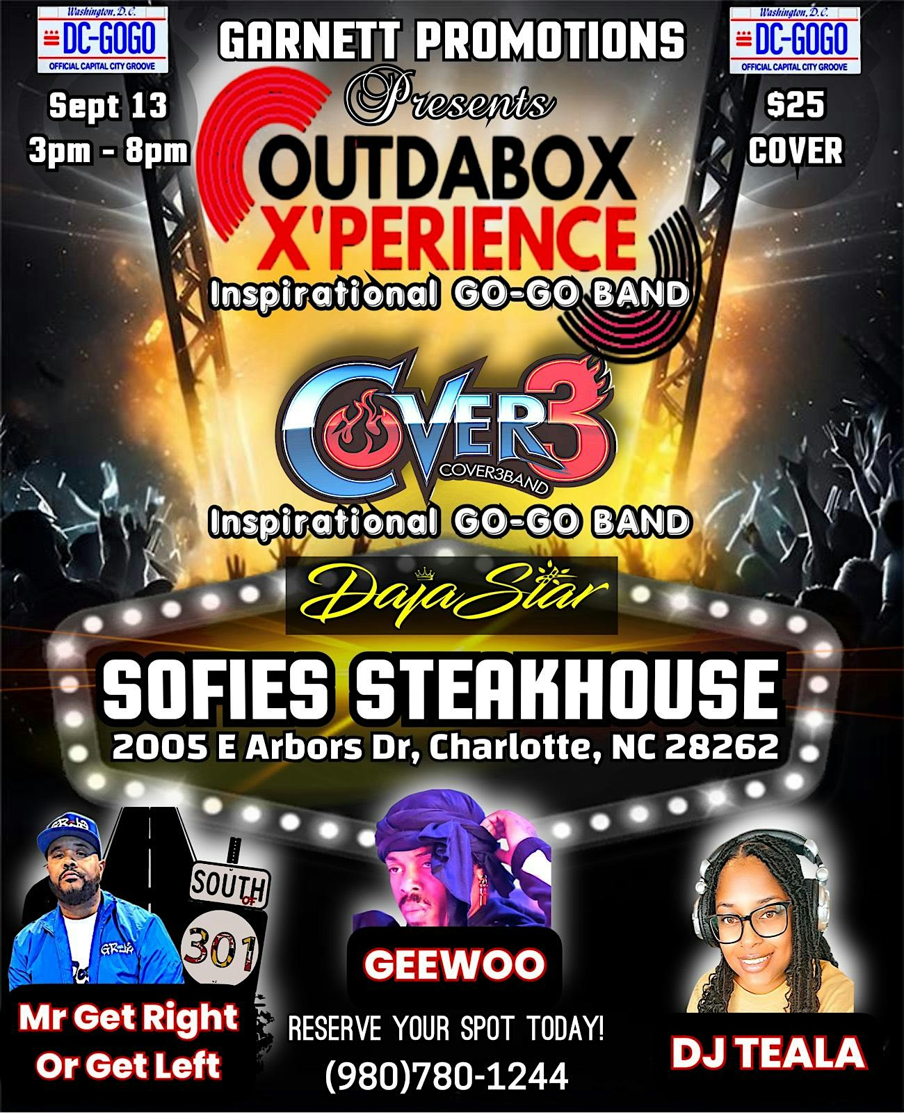 Go-Go Inspirational Explosion at Sofie’s Steakhouse – Charlotte, NC