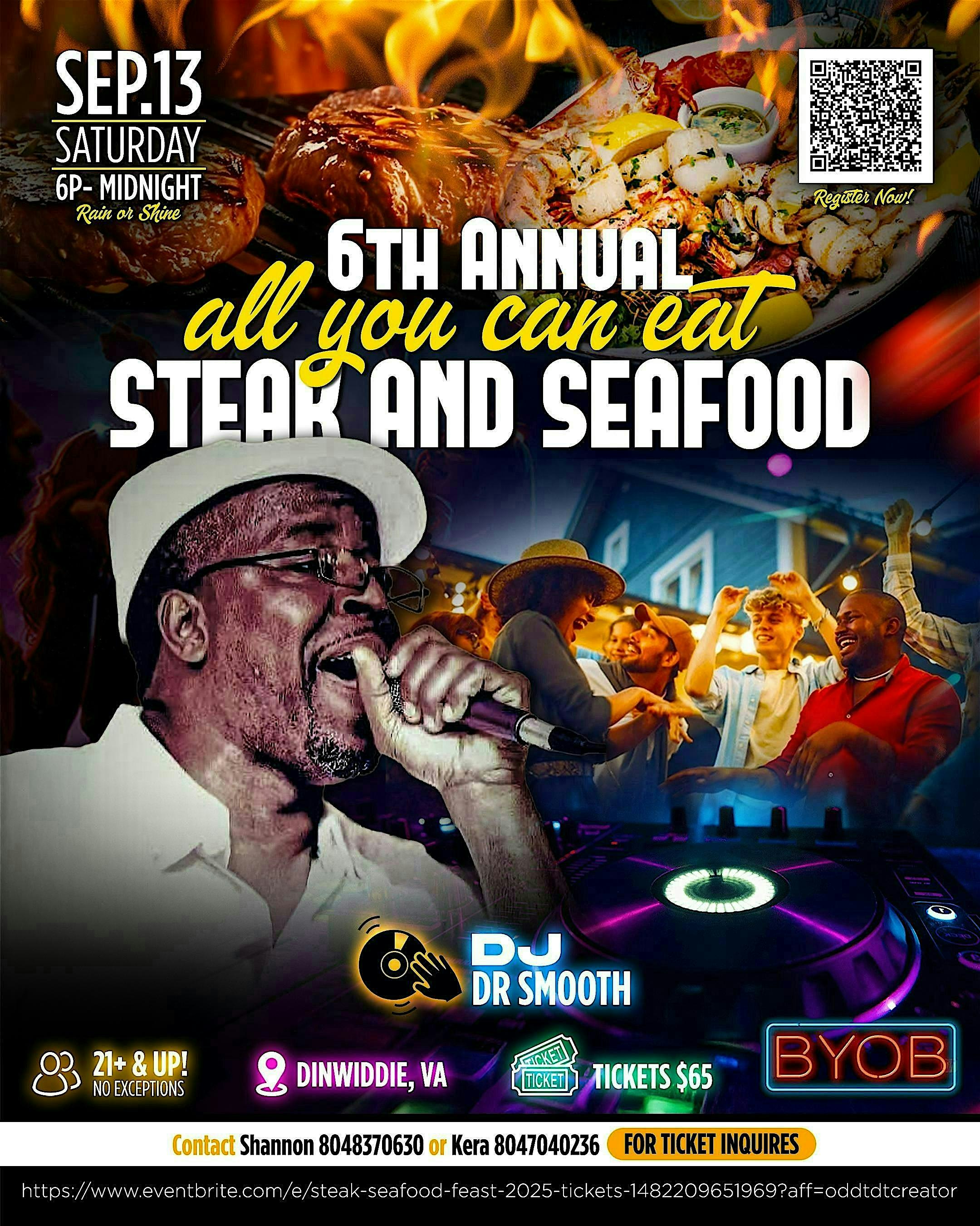 Steak & Seafood Feast 2025 at 23325 Dabney Mill Rd – Petersburg, VA