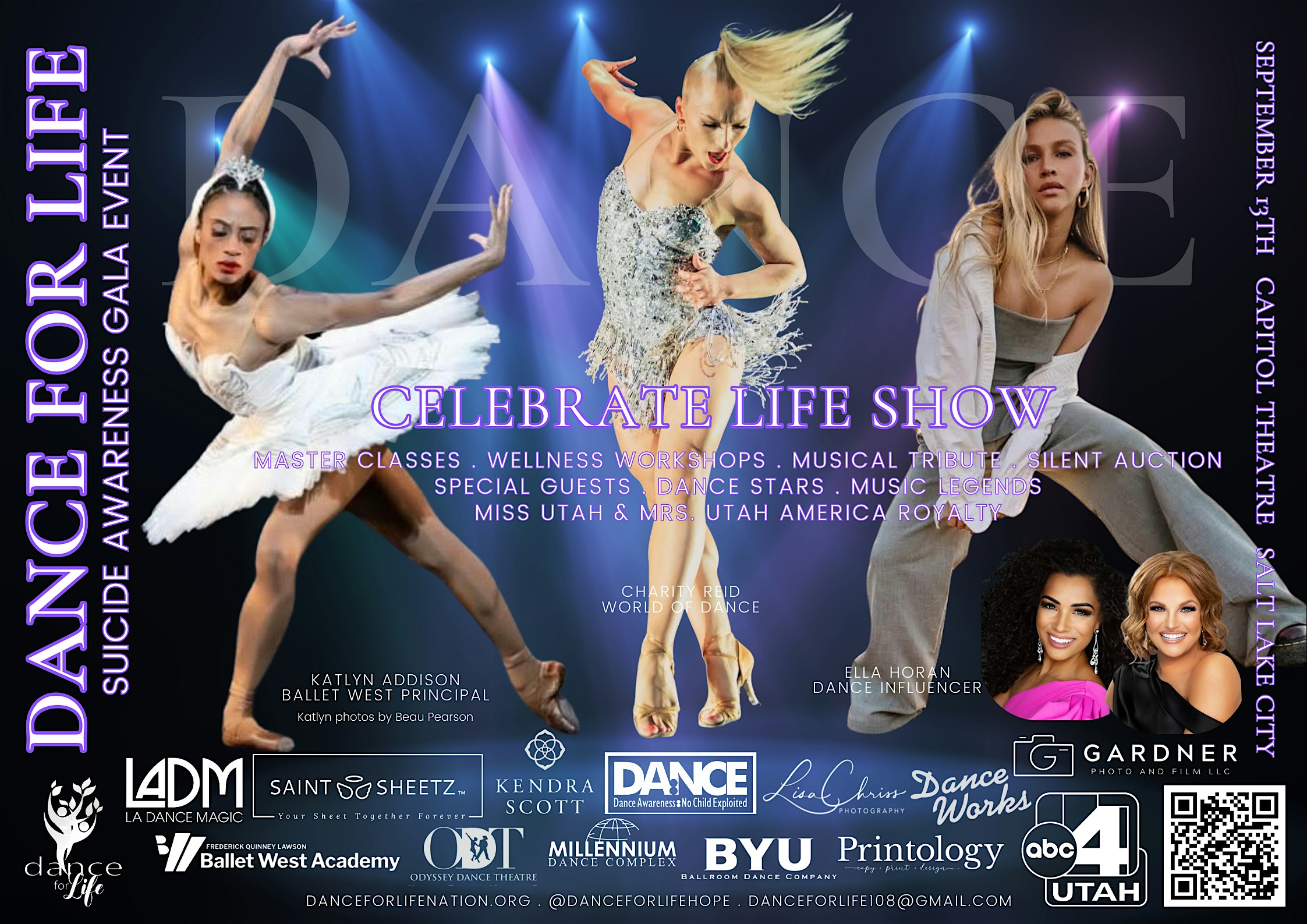 Dance for Life Suicide Awareness Gala Event at Capitol Theatre – Salt Lake City, UT
