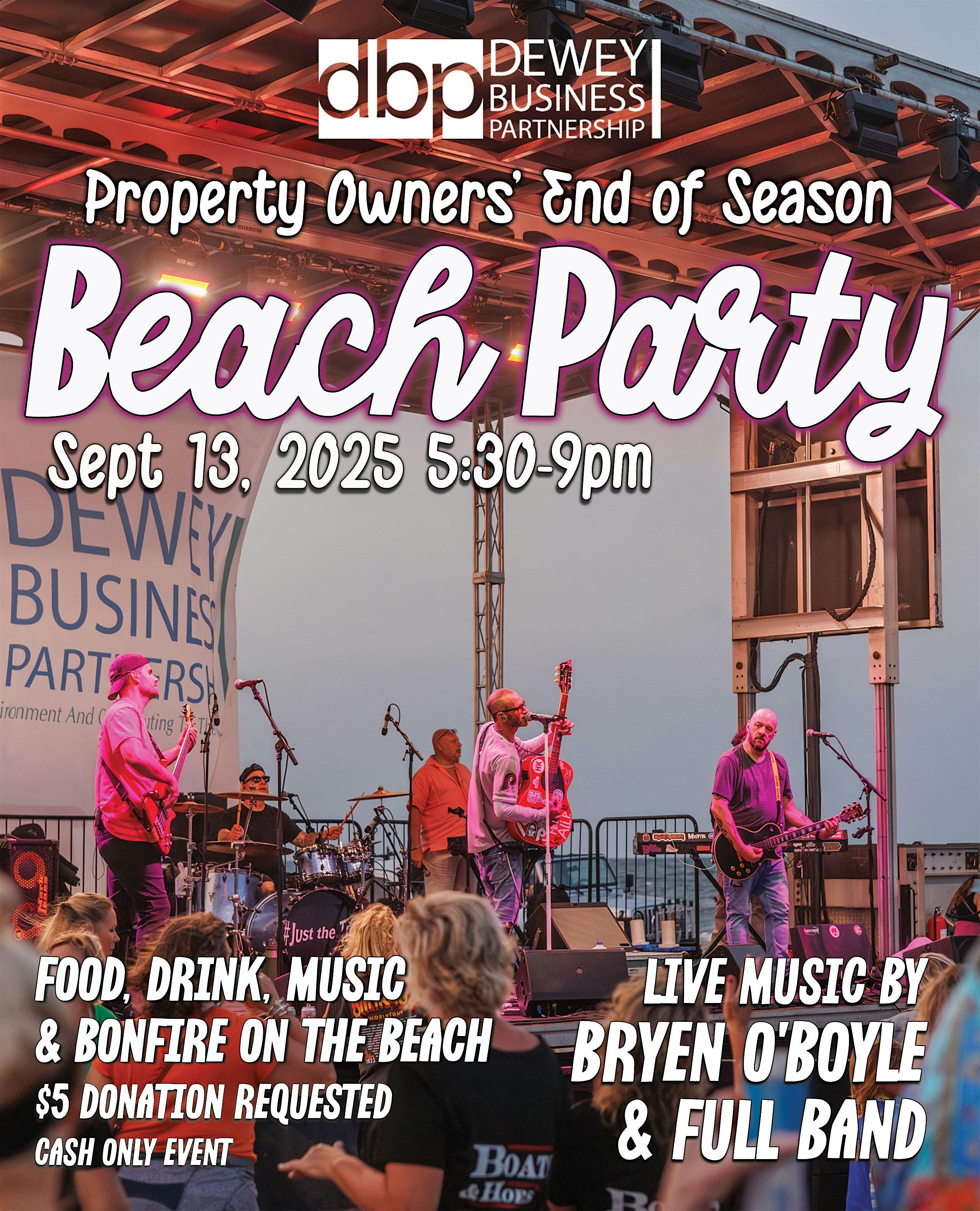 Dewey Beach End of Season Party- VIP tables! at The Beach in Dewey – Dewey Beach, DE
