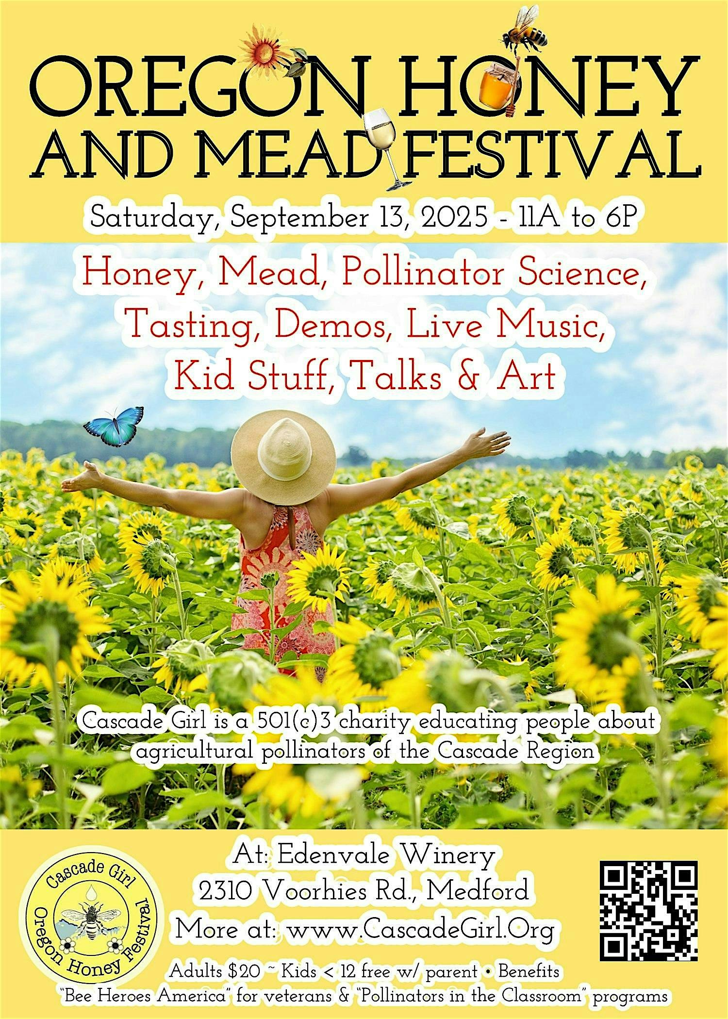Oregon Honey & Mead Festival 2025 at Edenvale Winery – Medford, OR