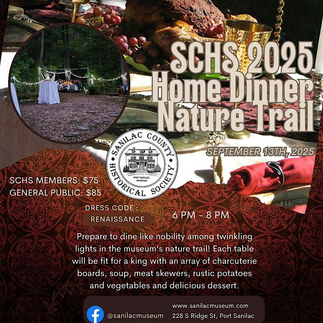 Sanilac Museum Nature Trail Dinner: A Renaissance Feast Under Fairy Lights at 228 S Ridge St – Port Sanilac, MI