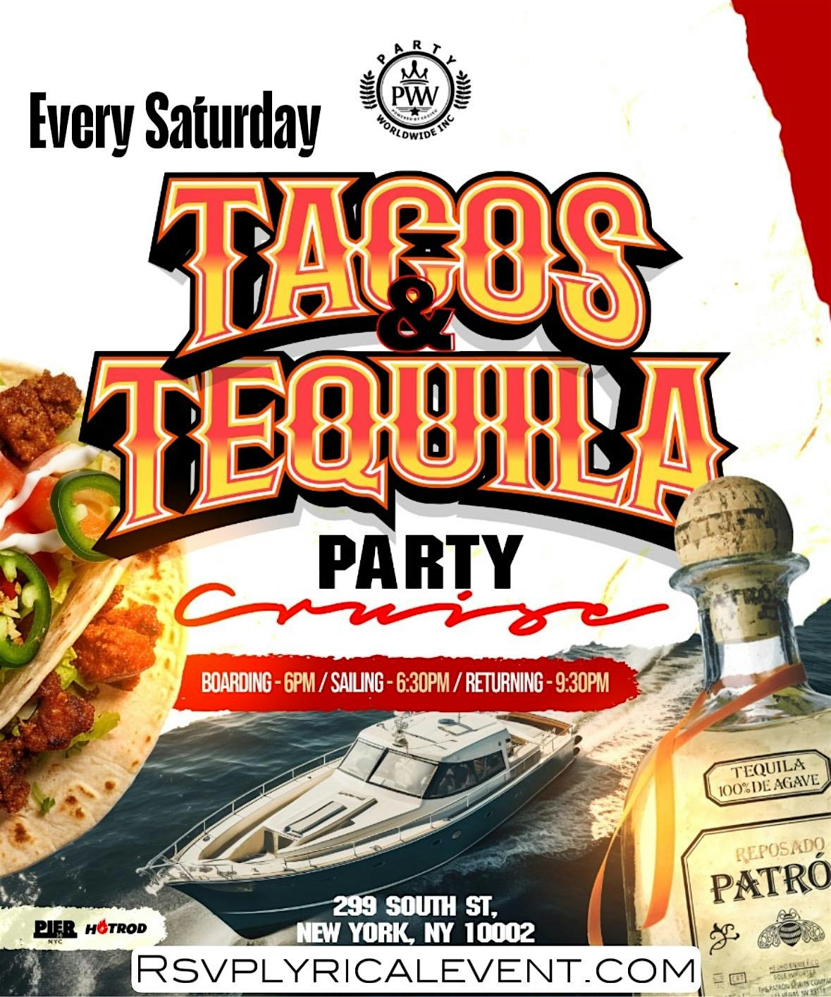 Tacos & Tequila Day Cruise at Pier 36 NYC – New York, NY