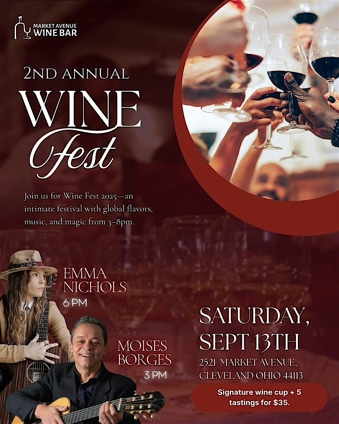 Market Avenue Wine Bar’s 2nd Annual Wine Fest! at Market Avenue Wine Bar – Cleveland, OH