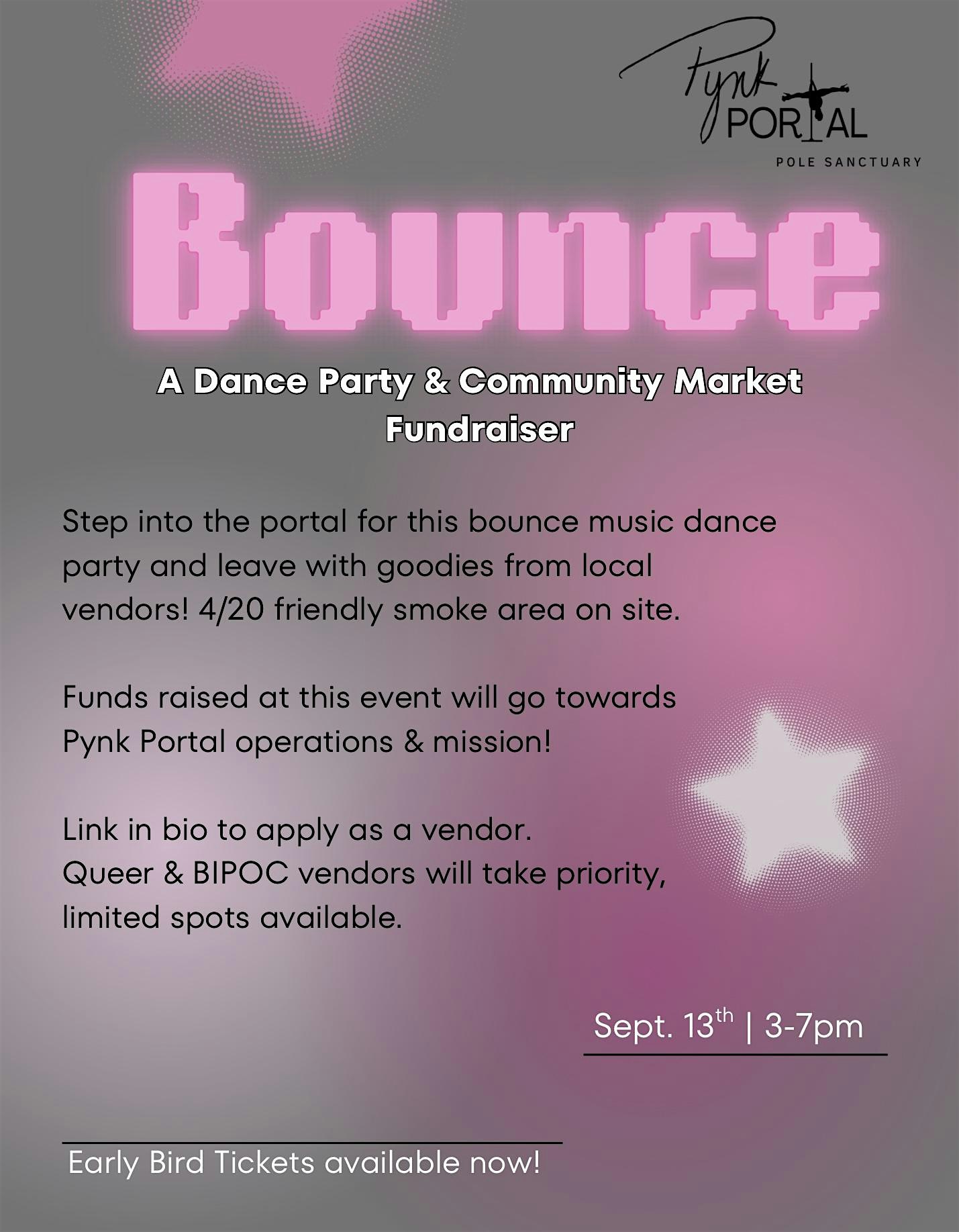 Bounce Music Dance Party & Market at 2801 S Lawndale Ave – Chicago, IL