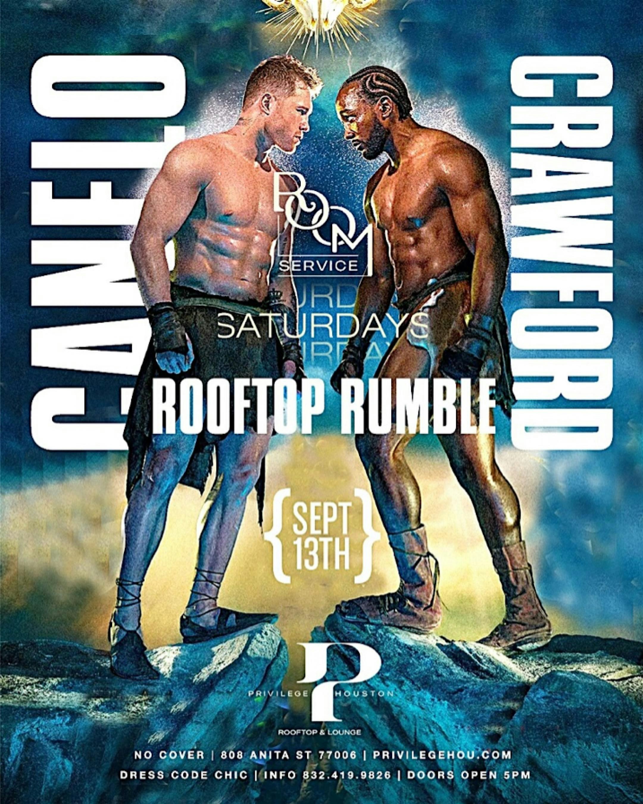Reverse Happy Hour FIGHT NIGHT at Privilege Rooftop & Lounge – Houston, TX