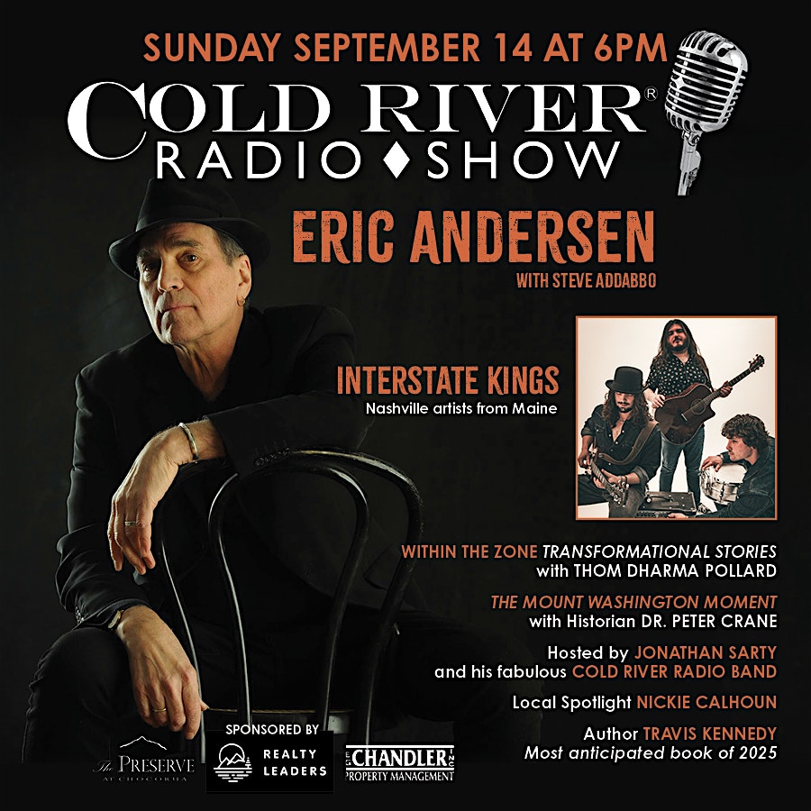 Sept 14th Cold River Radio Show at Barnstormers Theatre with Eric Andersen at The Barnstormers Theatre – Tamworth, NH