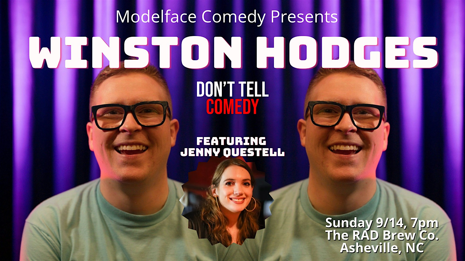 RAD Comedy featuring Winston Hodges at The River Arts District Brewing Company (RAD Brewing Co.) – Asheville, NC