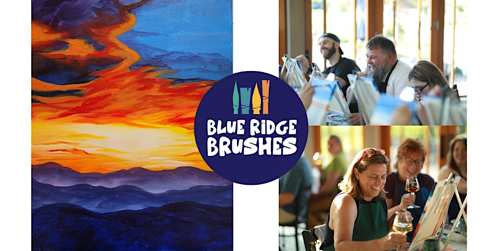 Paint + Sip: “Fiery Blue Ridge Sunset” at Stable Craft Brewing at Stable Craft Brewing & Cidery – Waynesboro, VA