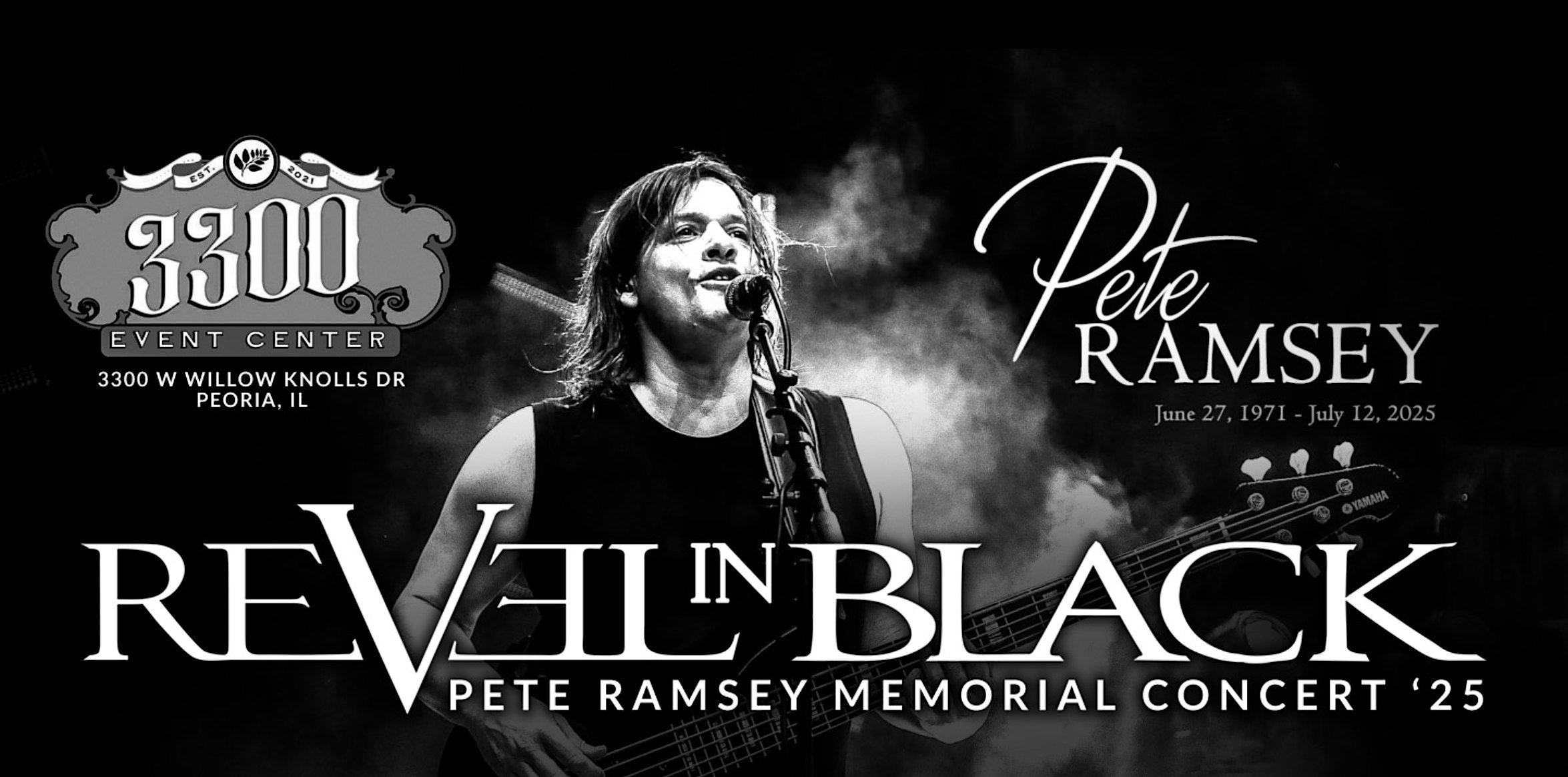 Revel in Black – Pete Ramsey Memorial Concert ’25 at 3300 Event Center – Peoria, IL