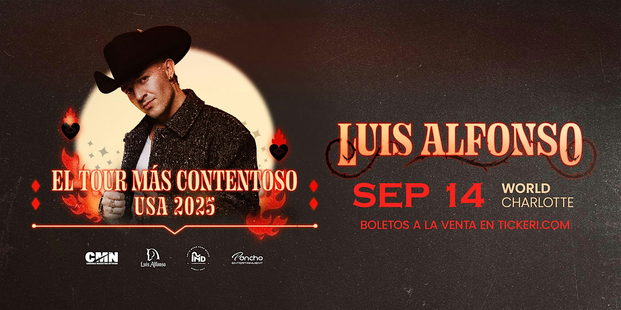 Luis Alfonso en Charlotte at 900 North Carolina Music Factory Blvd – Charlotte, NC