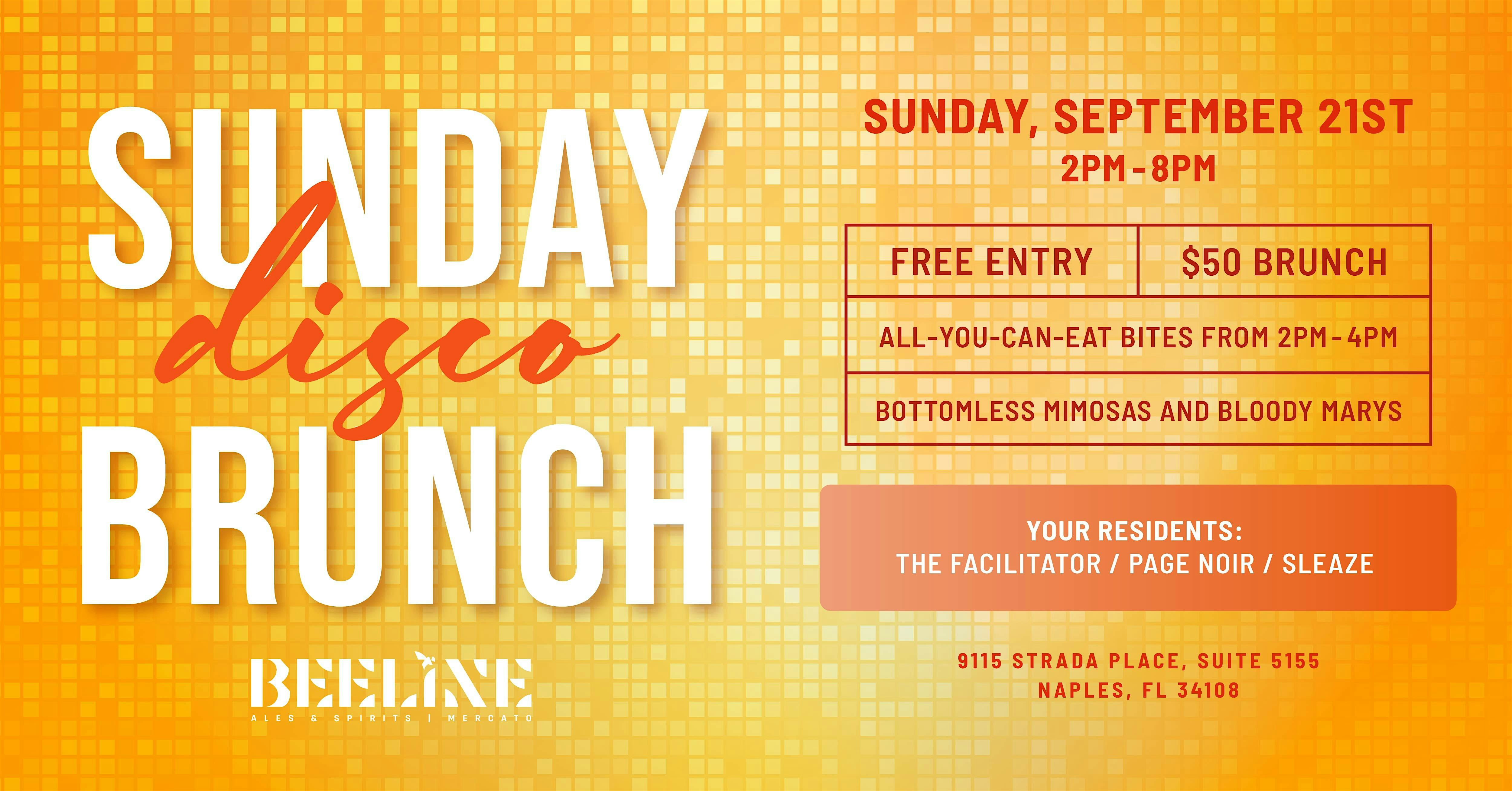 Sunday Disco Brunch at Beeline – Mercato – Naples, FL