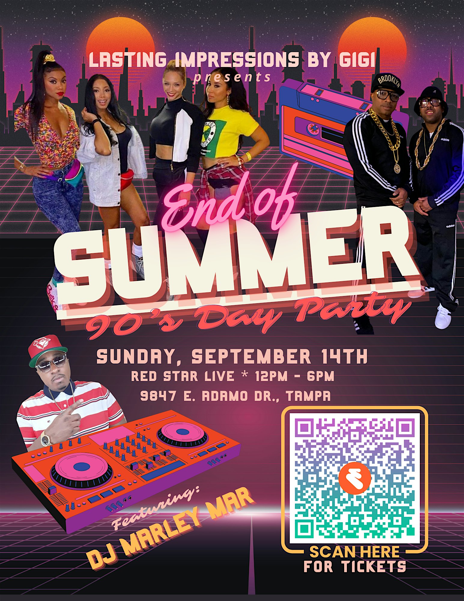 SUNDAY FUNDAY – End of Summer 90’s Day Party! at Red Star Live Tampa Bar & Grill – Tampa, FL